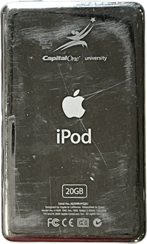 Refurbished Apple iPod 4th Generation Monochrome 20GB Rare iVue Transparent & Capital One University 2004 A1059 - Image 3