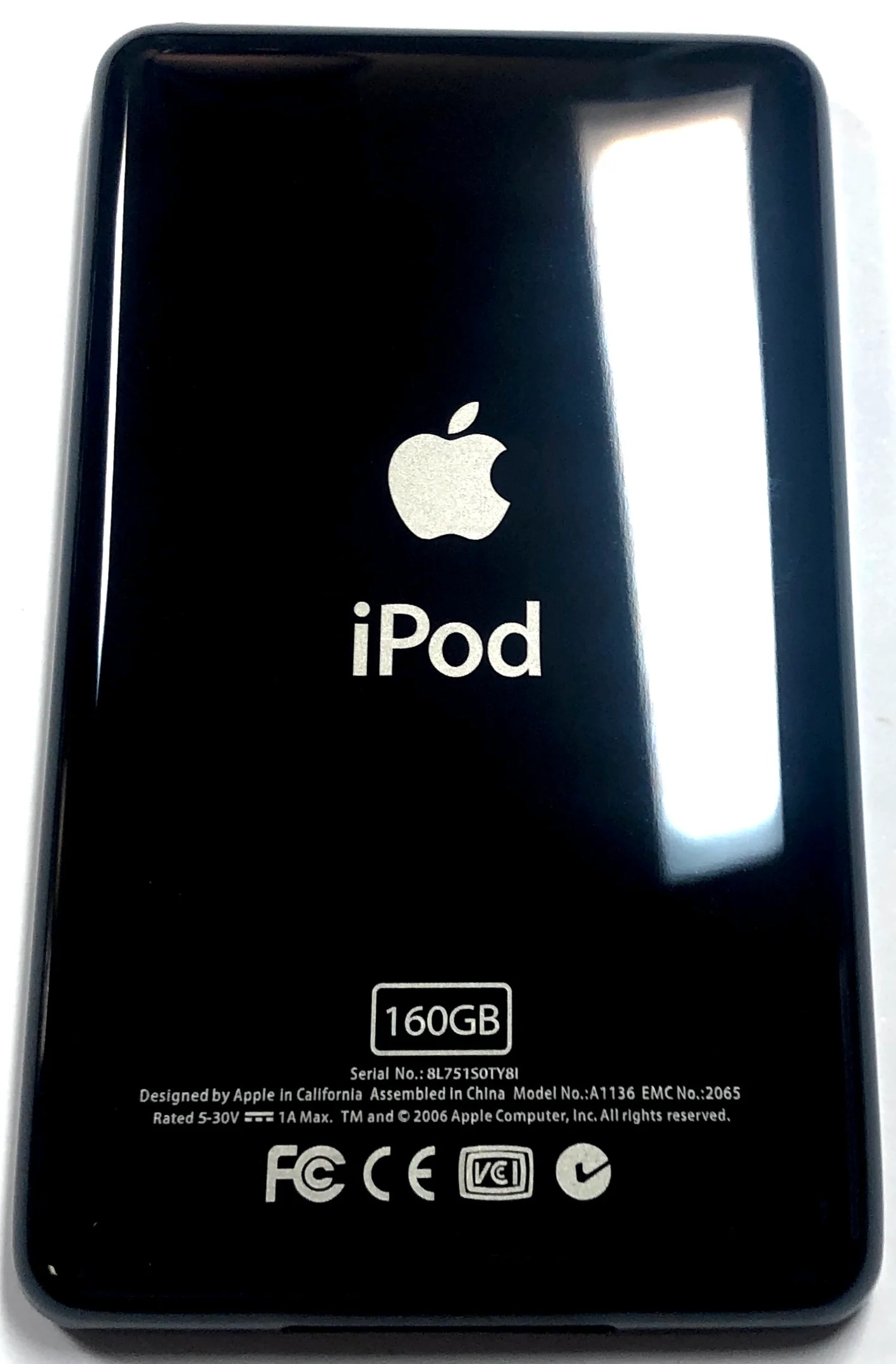 Thin Black Backplate for iPod Classic Video 5th 5.5 6th 7th 30GB 64GB 128GB 256GB 512GB 1TB 80GB 120GB 160GB Universal A1136 A1238 - Image 4