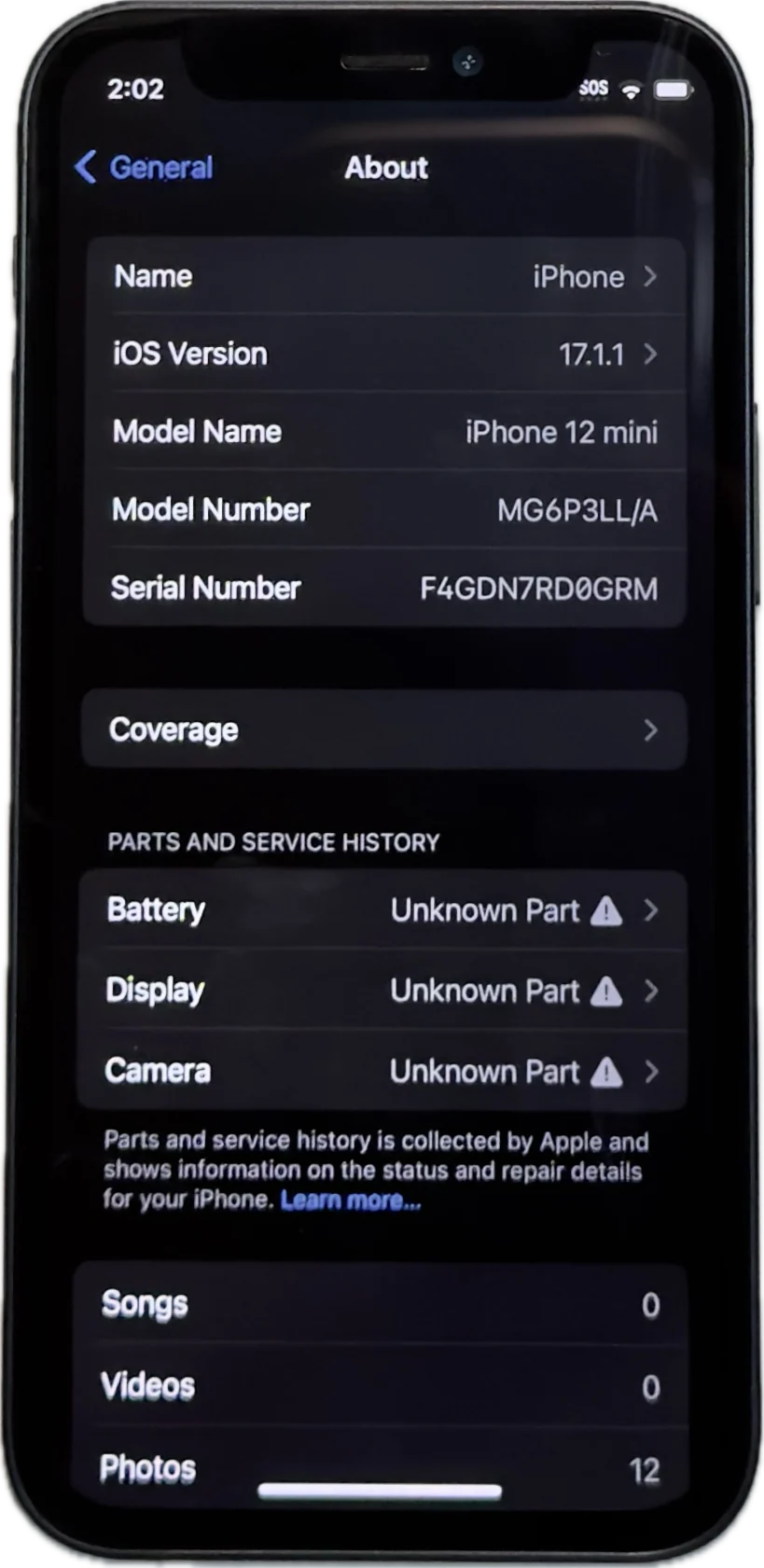 Apple iPhone 12 Mini 128GB Factory Unlocked Custom Refurbished Transparent MG6P3LL/A A2176 - Image 4