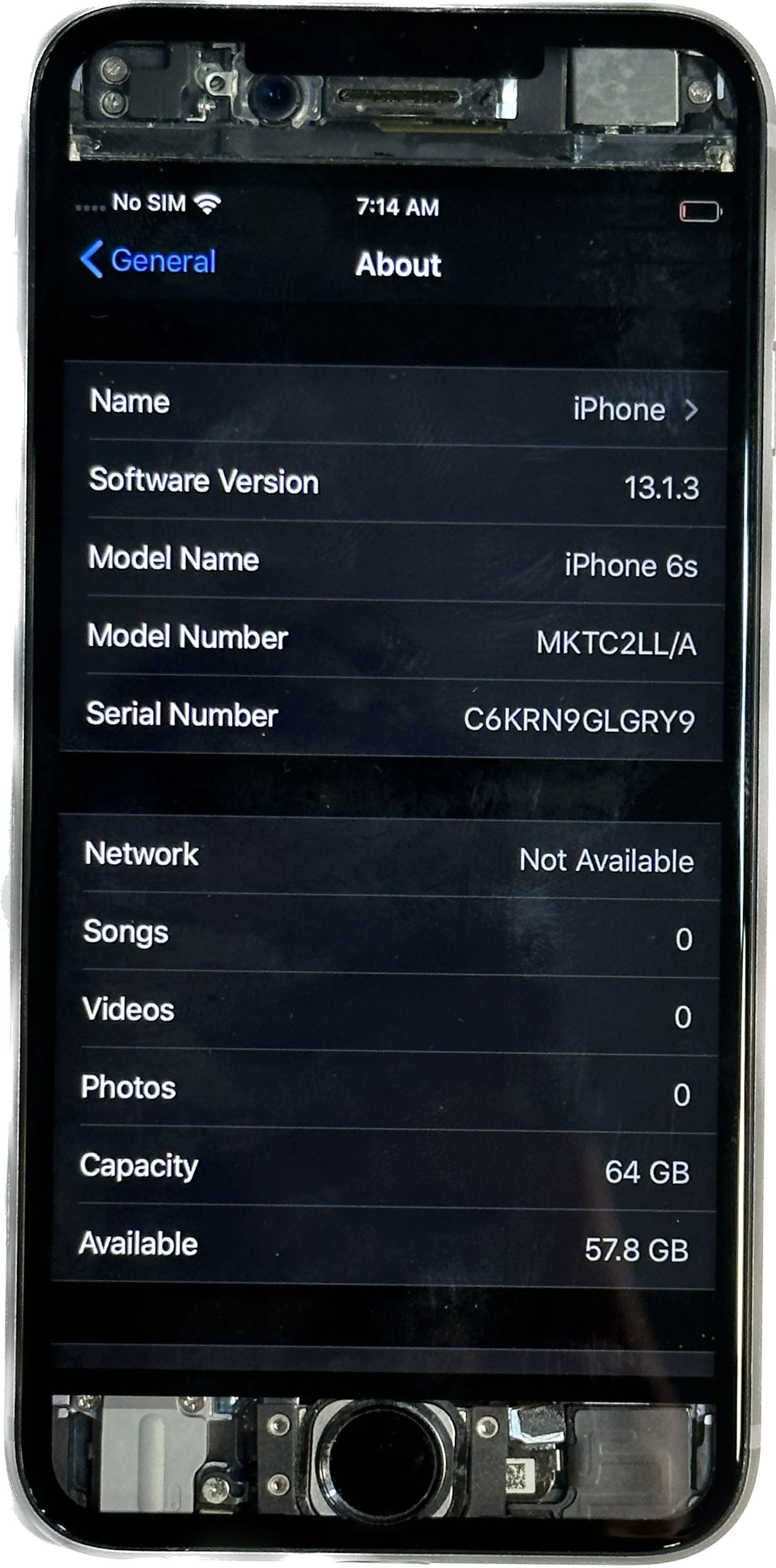 Apple iPhone 6s Custom Refurbished Transparent Space Gray 64GB - Image 3