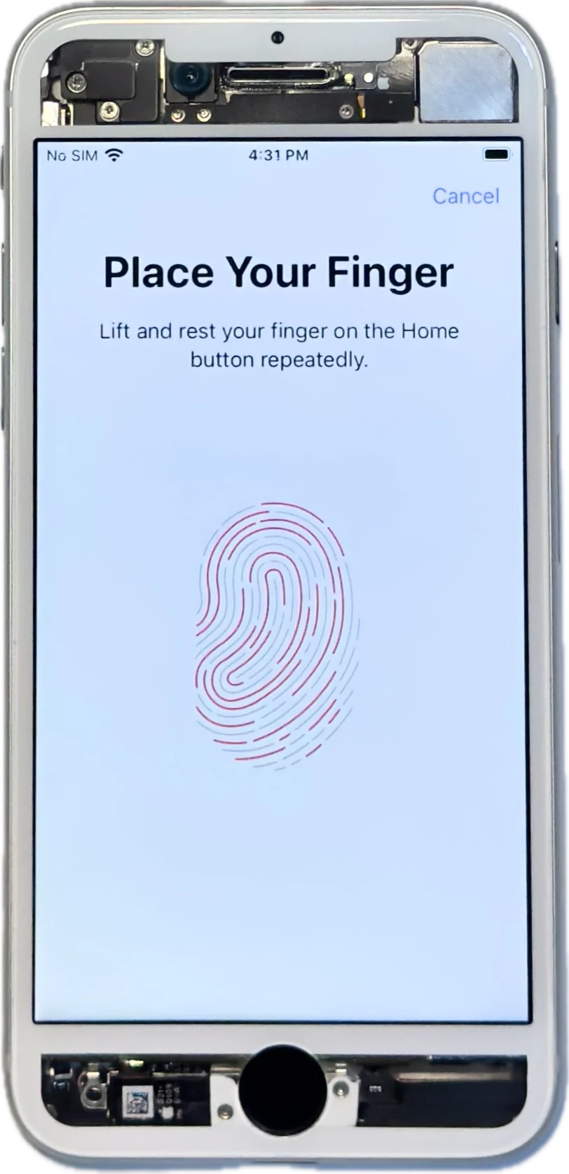 Apple iPhone 8 Custom Refurbished White Transparent Clear Factory Unlocked A1905 MQ6G2B/A - Image 5