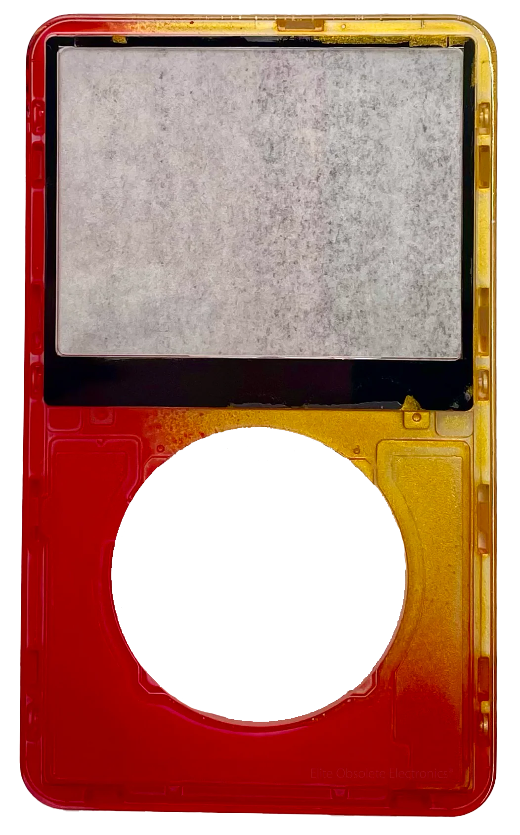 Atomic Cardinal Red & Yellow Transparent Clear Faceplate For Apple iPod Video 5th & 5.5 Generation Plastic