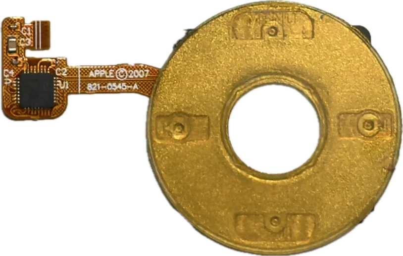 Atomic Gold Metallic Click Wheel Flex for Apple iPod Classic 6th 7th Generation A1238