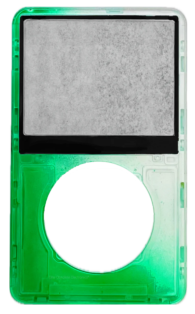 Atomic Frost Green Transparent Clear Faceplate For Apple iPod Video 5th & 5.5 Generation Plastic