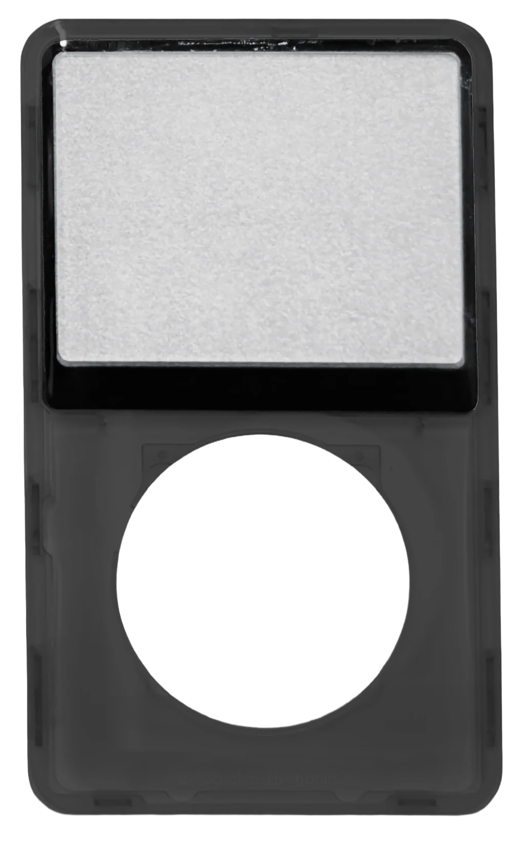 Black Crystal Clear Transparent Faceplate For Apple iPod Classic 6th 7th Generation A1238 Plastic
