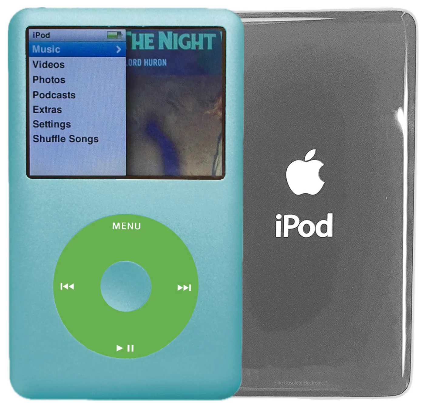 New Apple iPod Classic 6th & 7th Generation Arctic Blue / Light Green / Arctic Blue (Silver)
