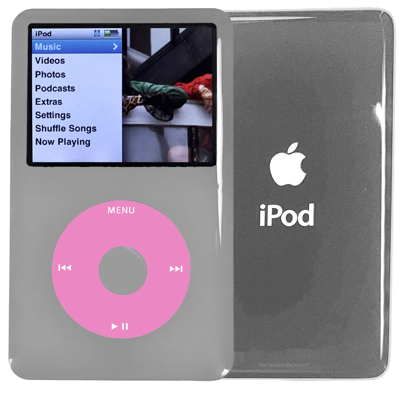 New Apple iPod Classic 6th & 7th Generation Grey Plastic / Light Pink / Grey Plastic (Silver)