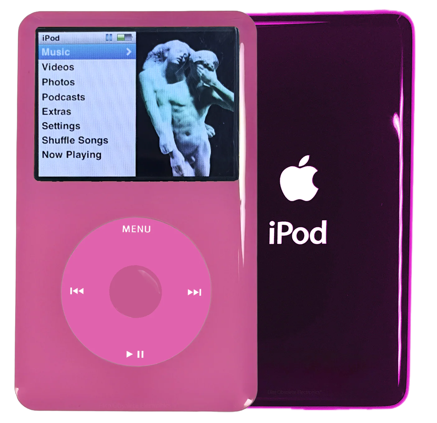 New Apple iPod Classic 6th & 7th Generation Pink Plastic / Light Pink / Pink Plastic (Wine)