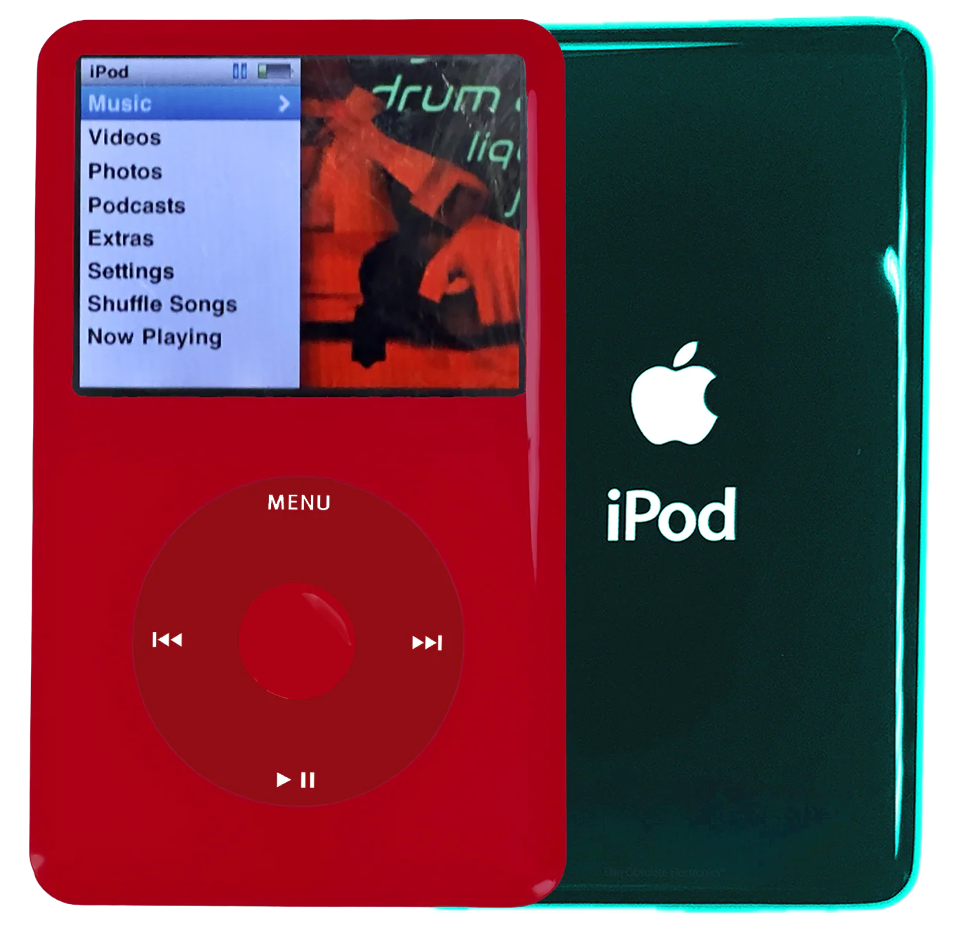 New Apple iPod Classic 6th & 7th Generation Red Plastic / Red / Red Plastic (Pine Green)