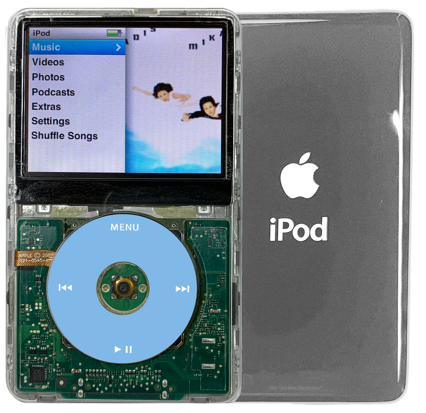 New Apple iPod Classic 6th & 7th Generation Transparent / Light Blue / Transparent (Silver)
