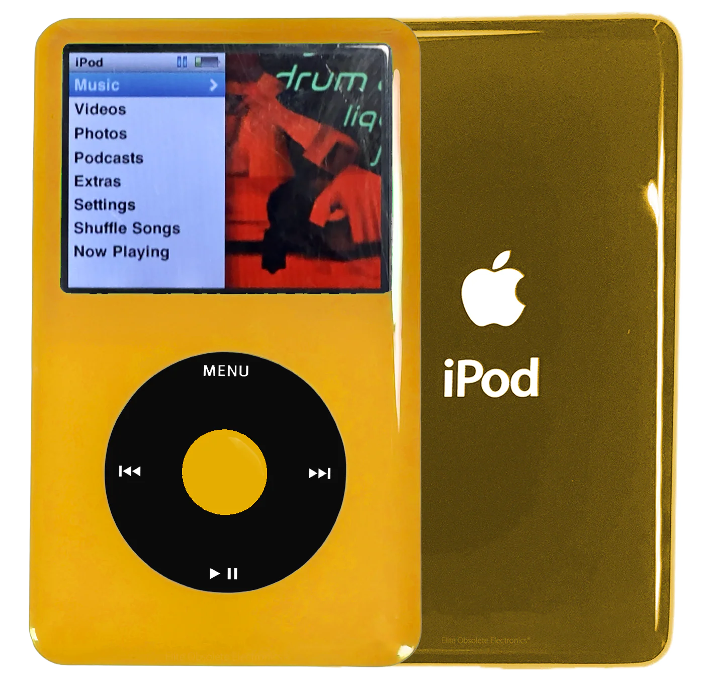 New Apple iPod Classic 6th & 7th Generation Yellow Plastic / Black / Yellow Plastic (Gold)