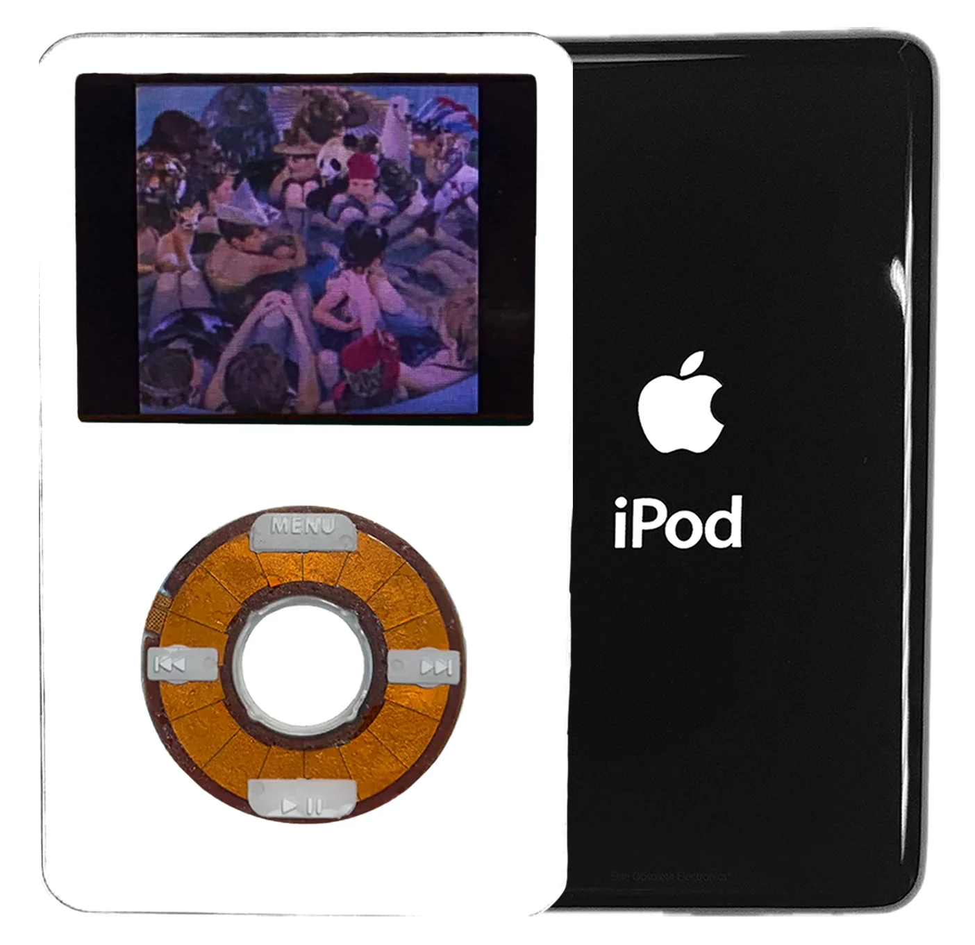 New Apple iPod Video Classic 5th 5.5 Enhanced White / Transparent / White (Black)