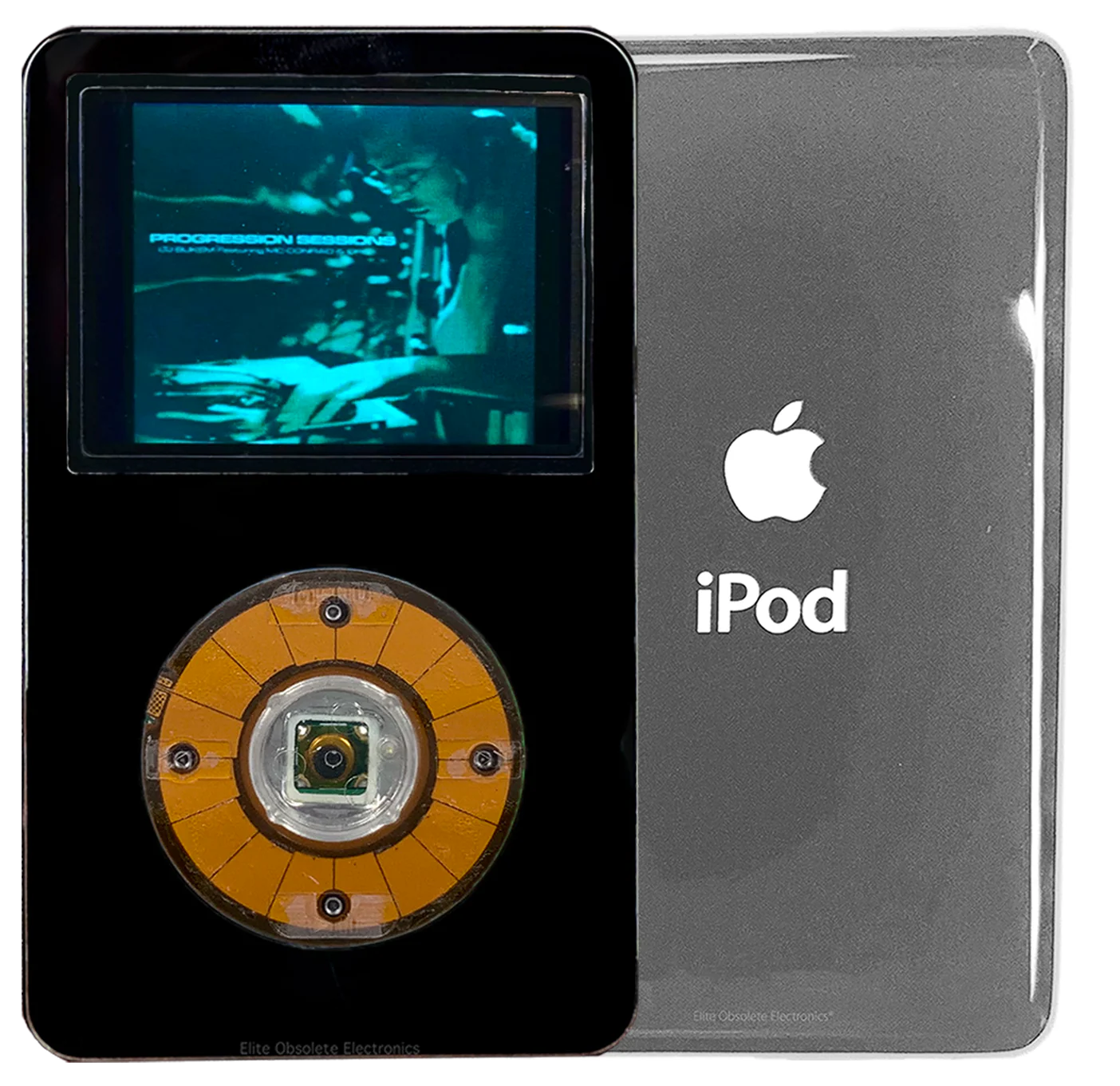 New Apple iPod Video Classic 5th 5.5 Enhanced Black / Crystal Clear / Transparent (Silver)