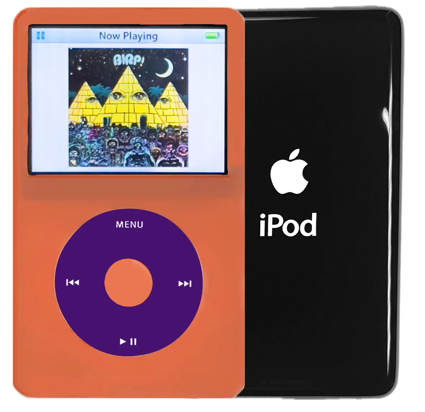 New Apple iPod Video Classic 5th & 5.5 Enhanced Orange / Purple / Orange (Black)