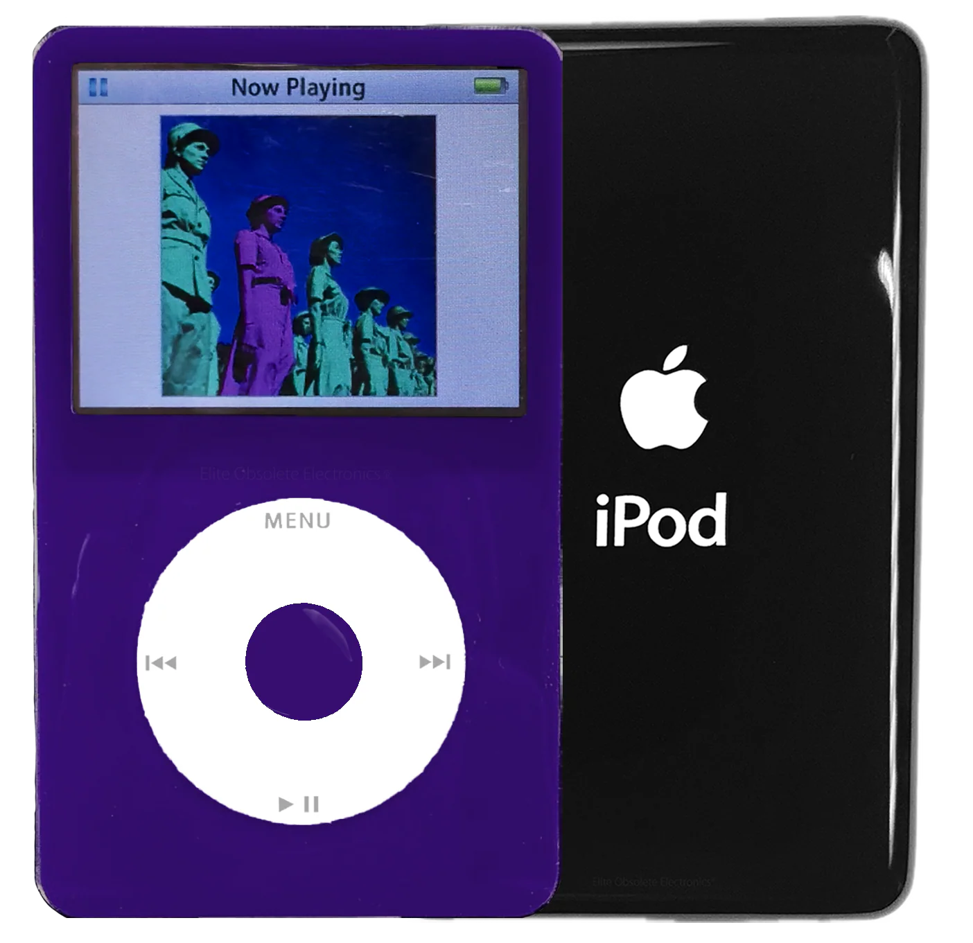 New Apple iPod Video Classic 5th & 5.5 Enhanced Purple / White / Purple (Black)