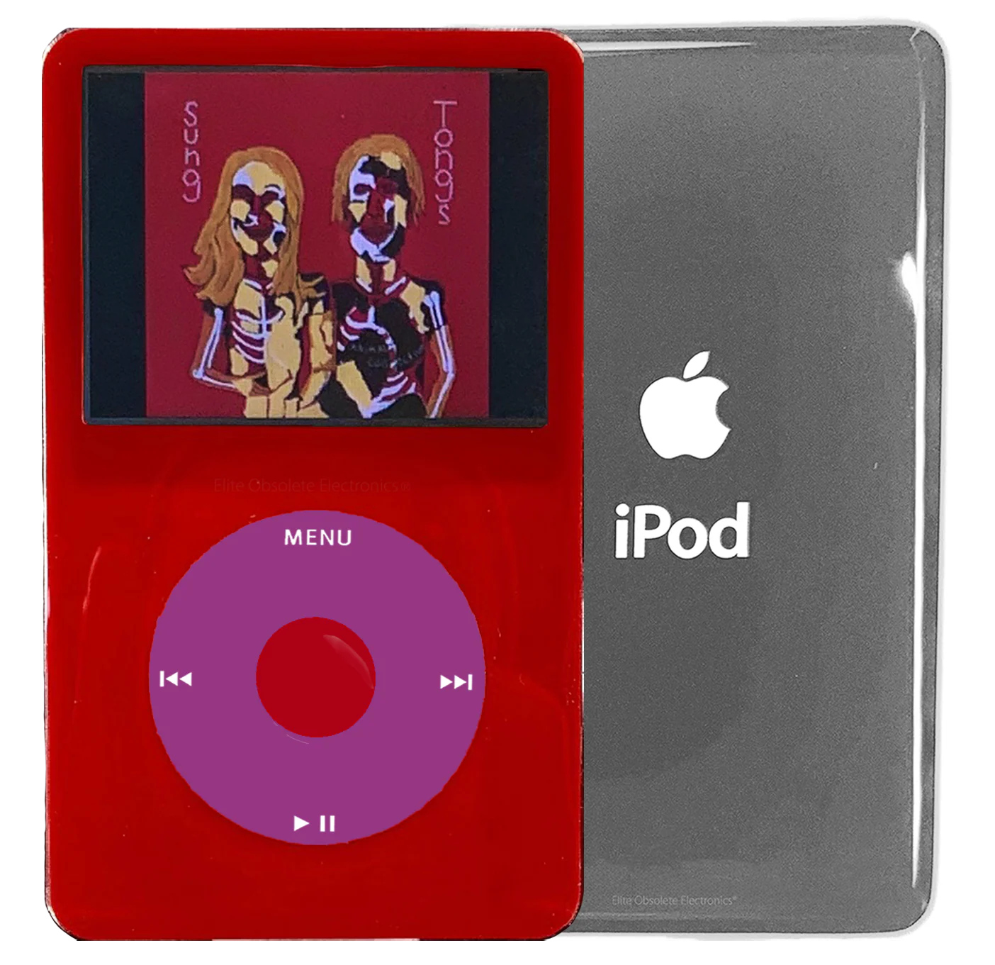 New Apple iPod Video Classic 5th & 5.5 Enhanced Red / Pink / Red (Silver)