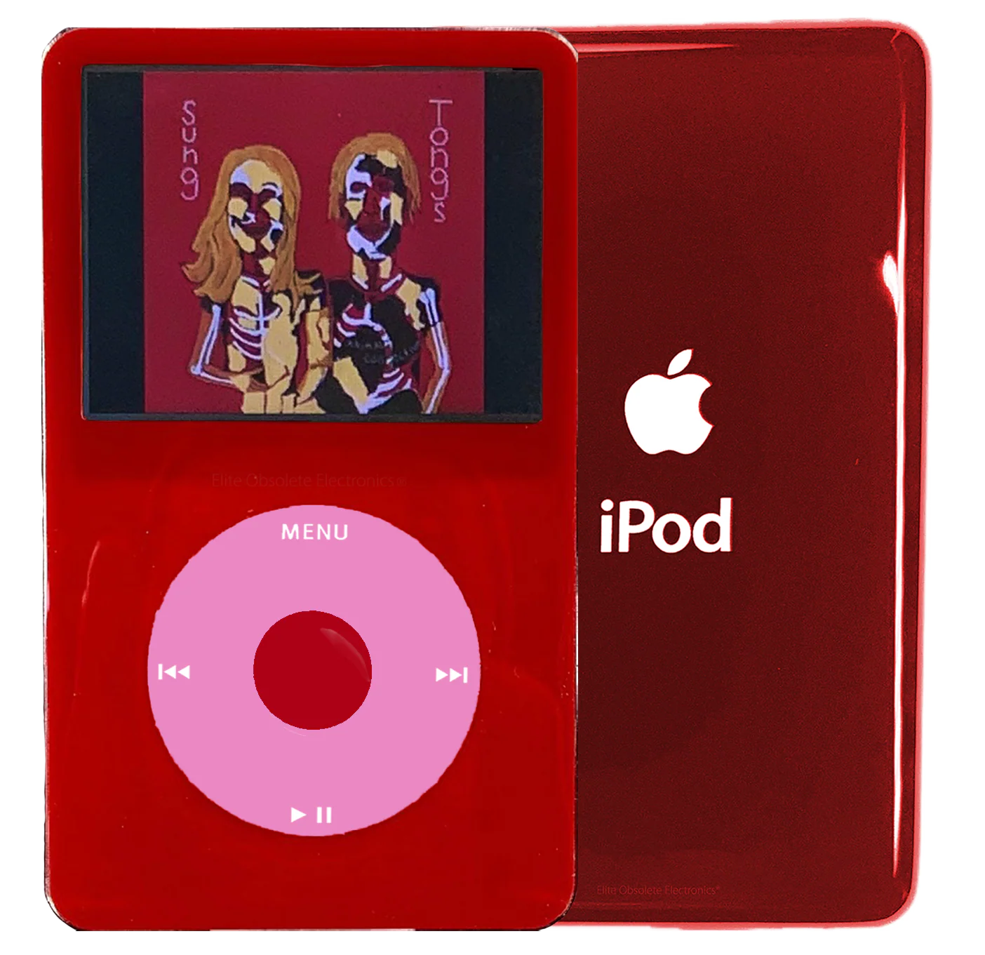 New Apple iPod Video Classic 5th & 5.5 Enhanced Red / Light Pink / Red (Sangria Red)