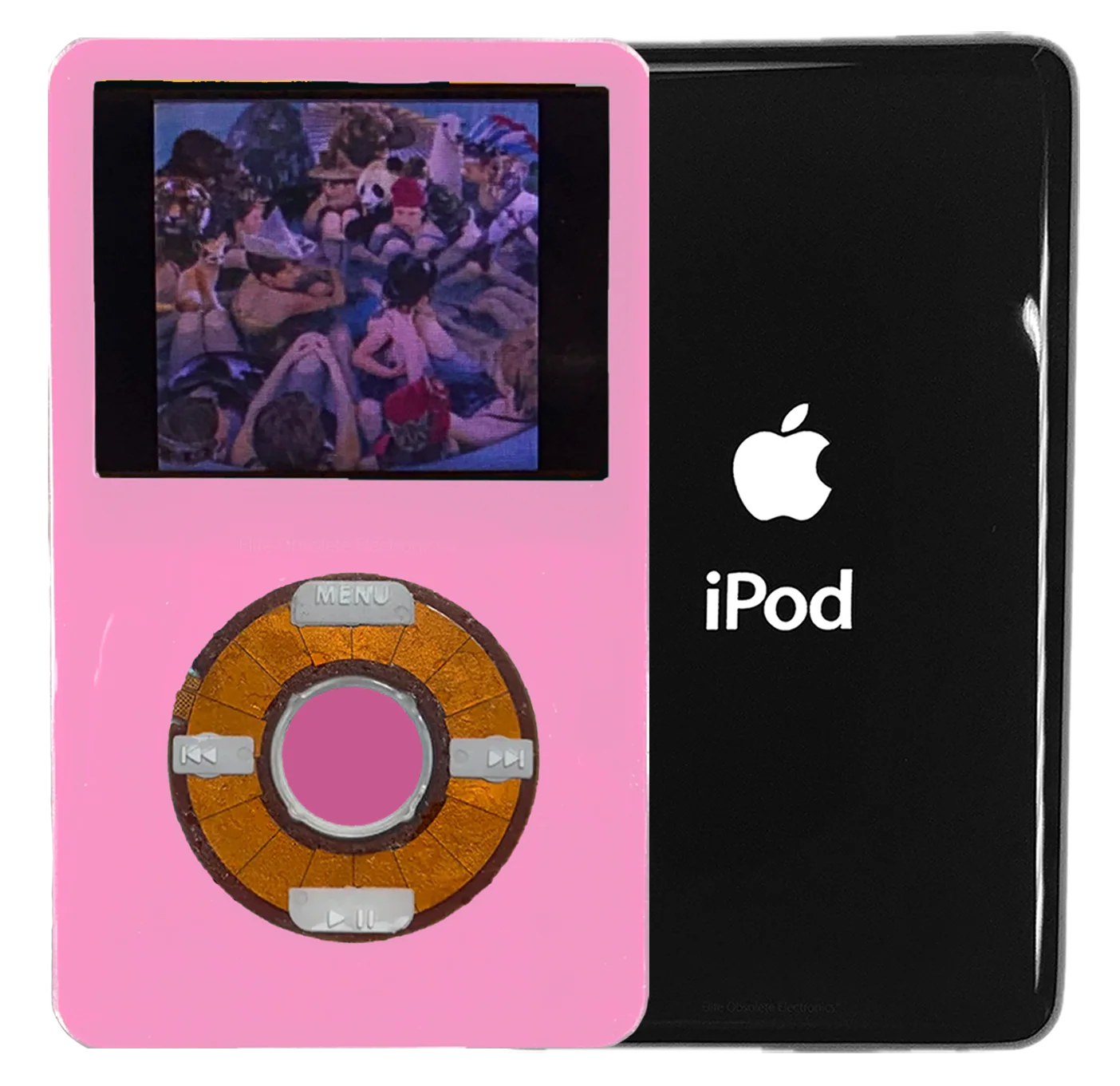 New Apple iPod Video Classic 5th 5.5 Enhanced Pink / Transparent / Pink (Black)