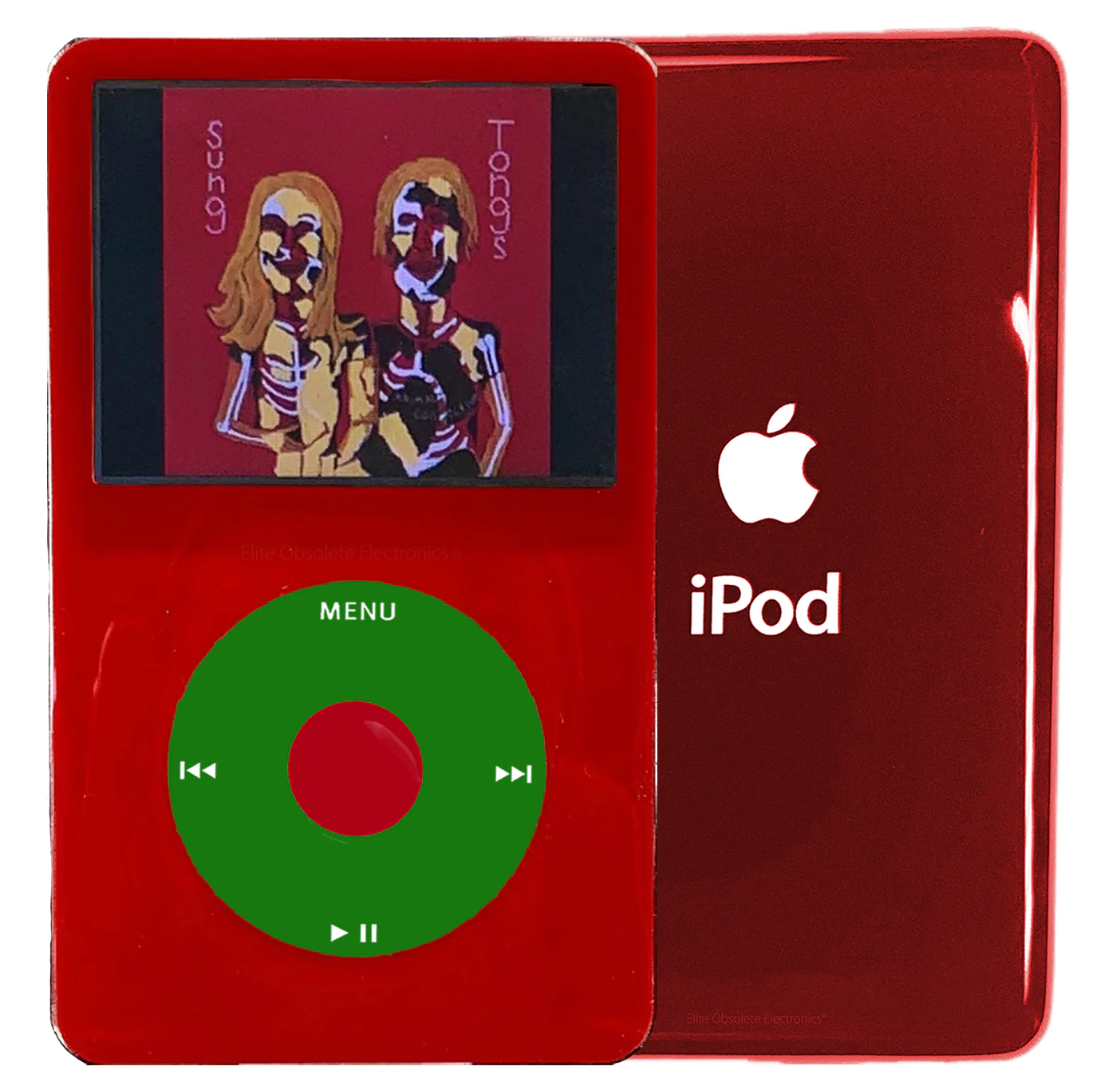 New Apple iPod Video Classic 5th & 5.5 Enhanced Red / Green / Red (Sangria Red)
