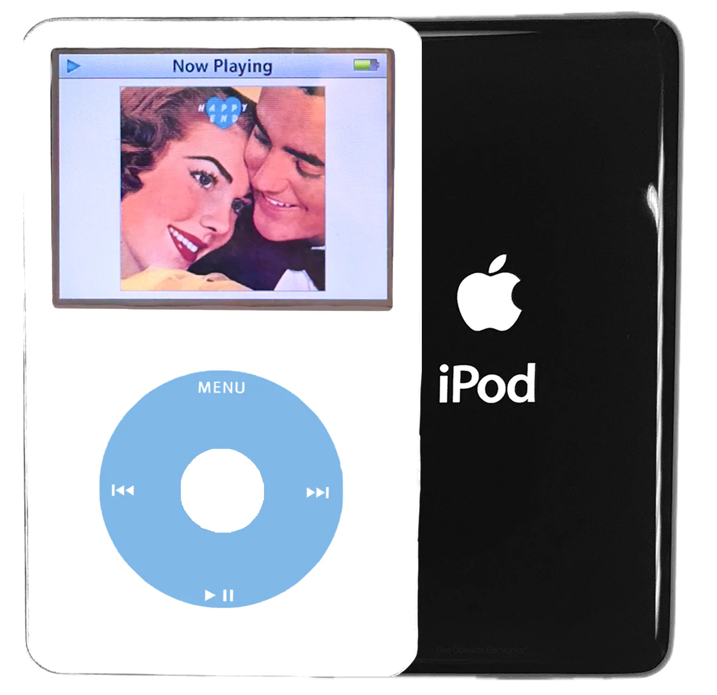 New Apple iPod Video Classic 5th & 5.5 Enhanced White / Light Blue / White (Black)