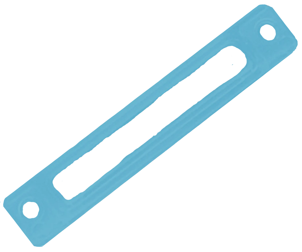 Light Blue Solid Dock Plastic Bezel for Apple iPod Video 5th 5.5 & Classic 6th 7th Thick & Thin A1136 A1238