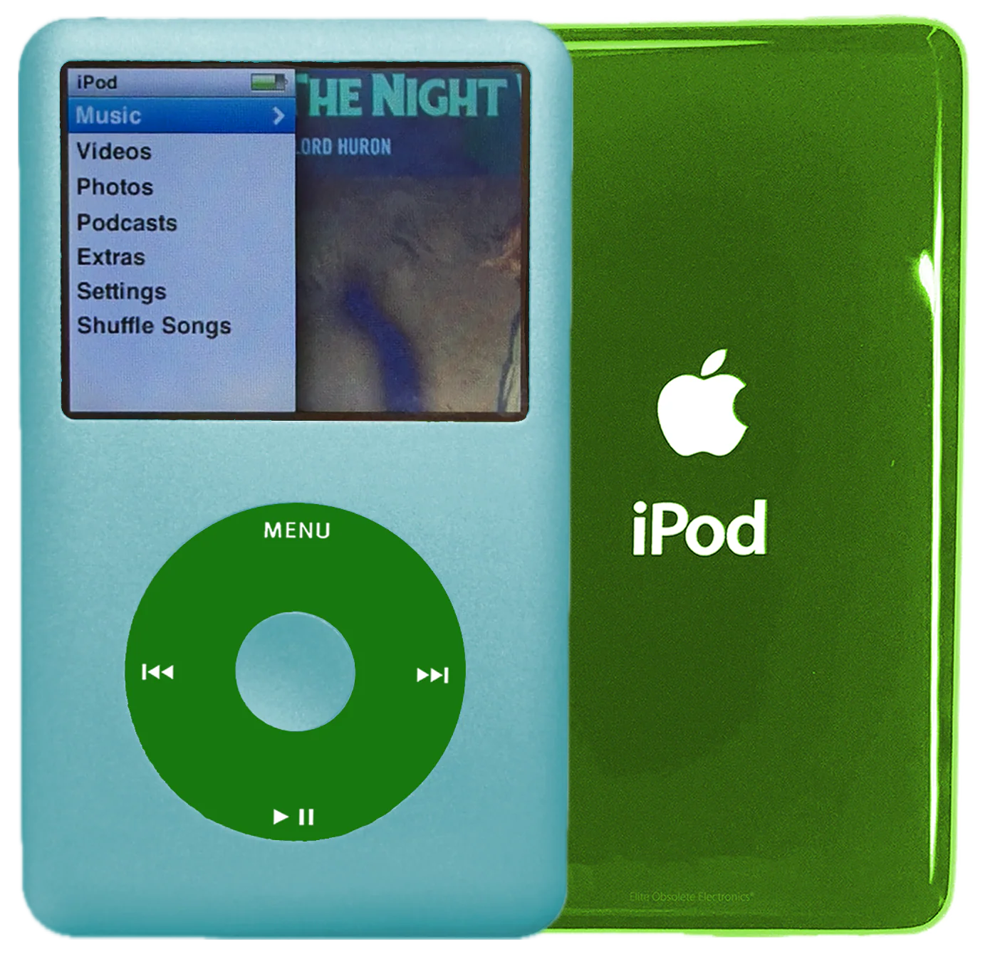 New Apple iPod Classic 6th & 7th Generation Arctic Blue / Green / Arctic Blue (Toxic Green)