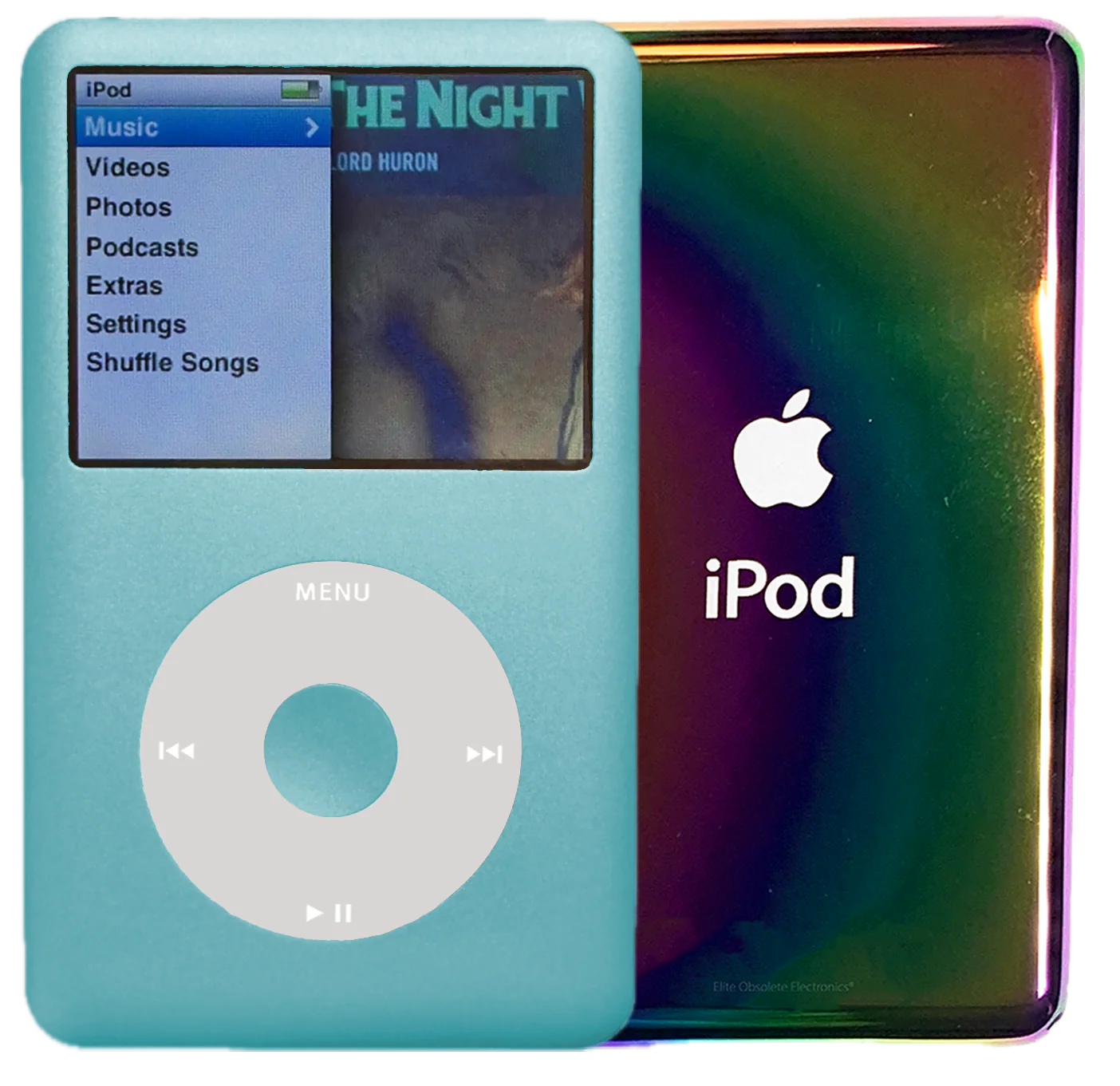 New Apple iPod Classic 6th & 7th Generation Arctic Blue / Grey / Arctic Blue (Rainbow)
