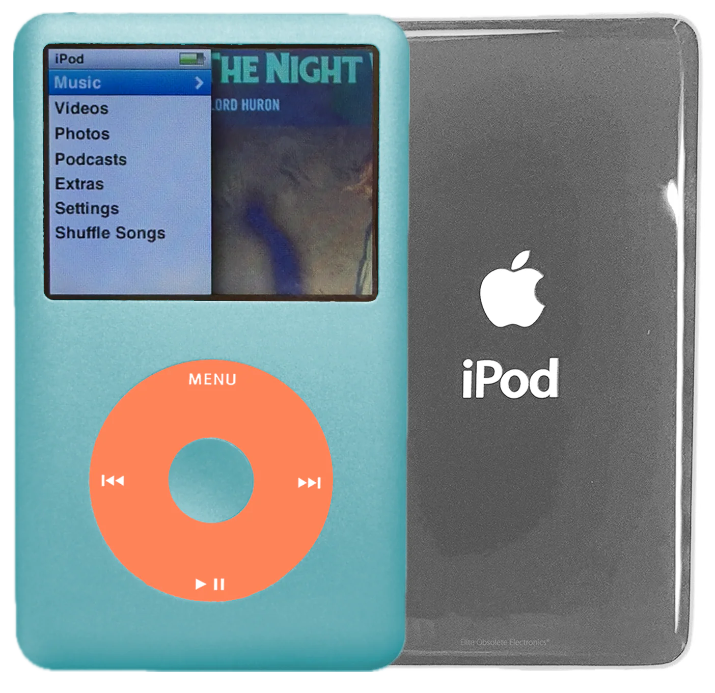 New Apple iPod Classic 6th & 7th Generation Arctic Blue / Orange / Arctic Blue (Silver)