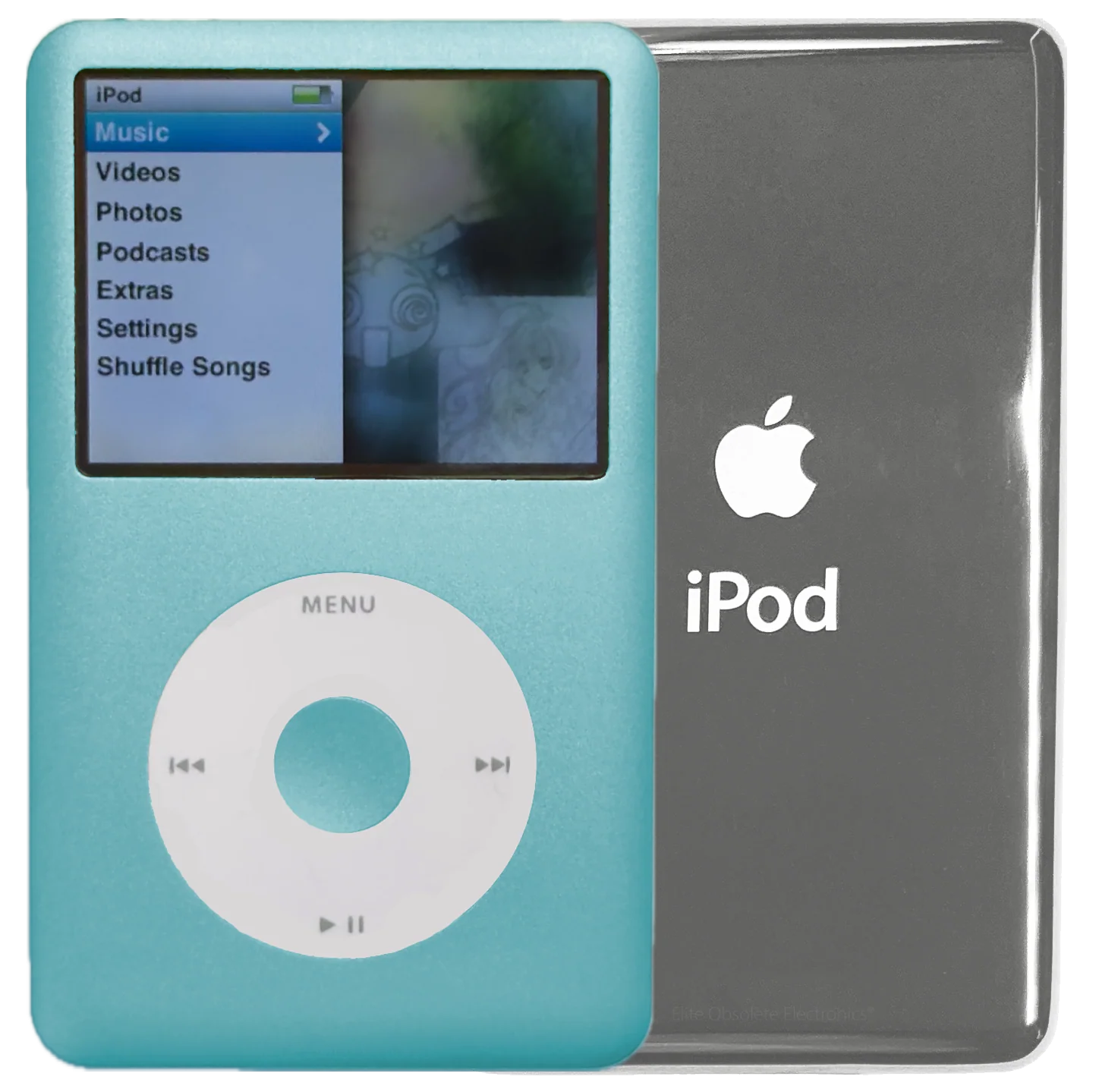 New Apple iPod Classic 6th & 7th Generation Arctic Blue / White / Arctic Blue (Silver)