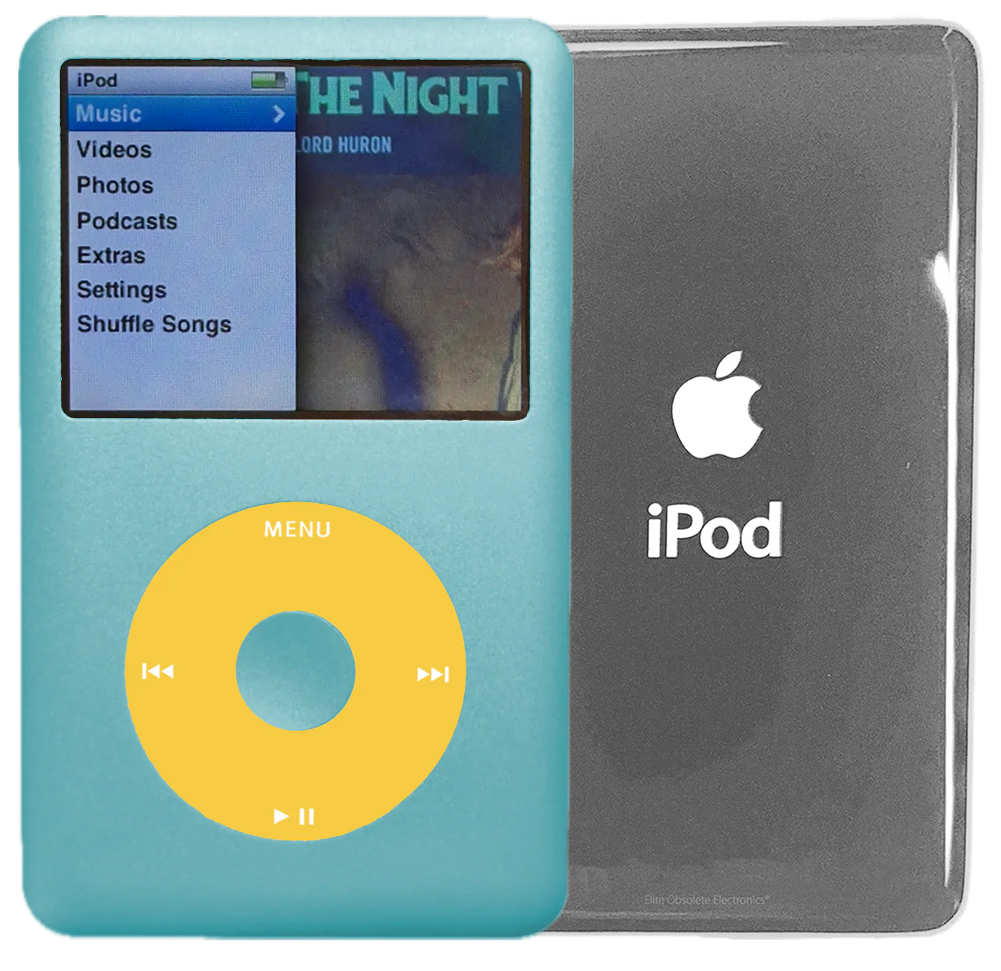 New Apple iPod Classic 6th & 7th Generation Arctic Blue / Yellow / Arctic Blue (Silver)
