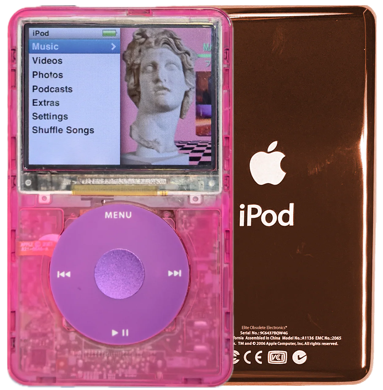 New Apple iPod Classic 6th & 7th Generation Atomic Pink Bubblegum / Pink / Purple (Rose Gold)
