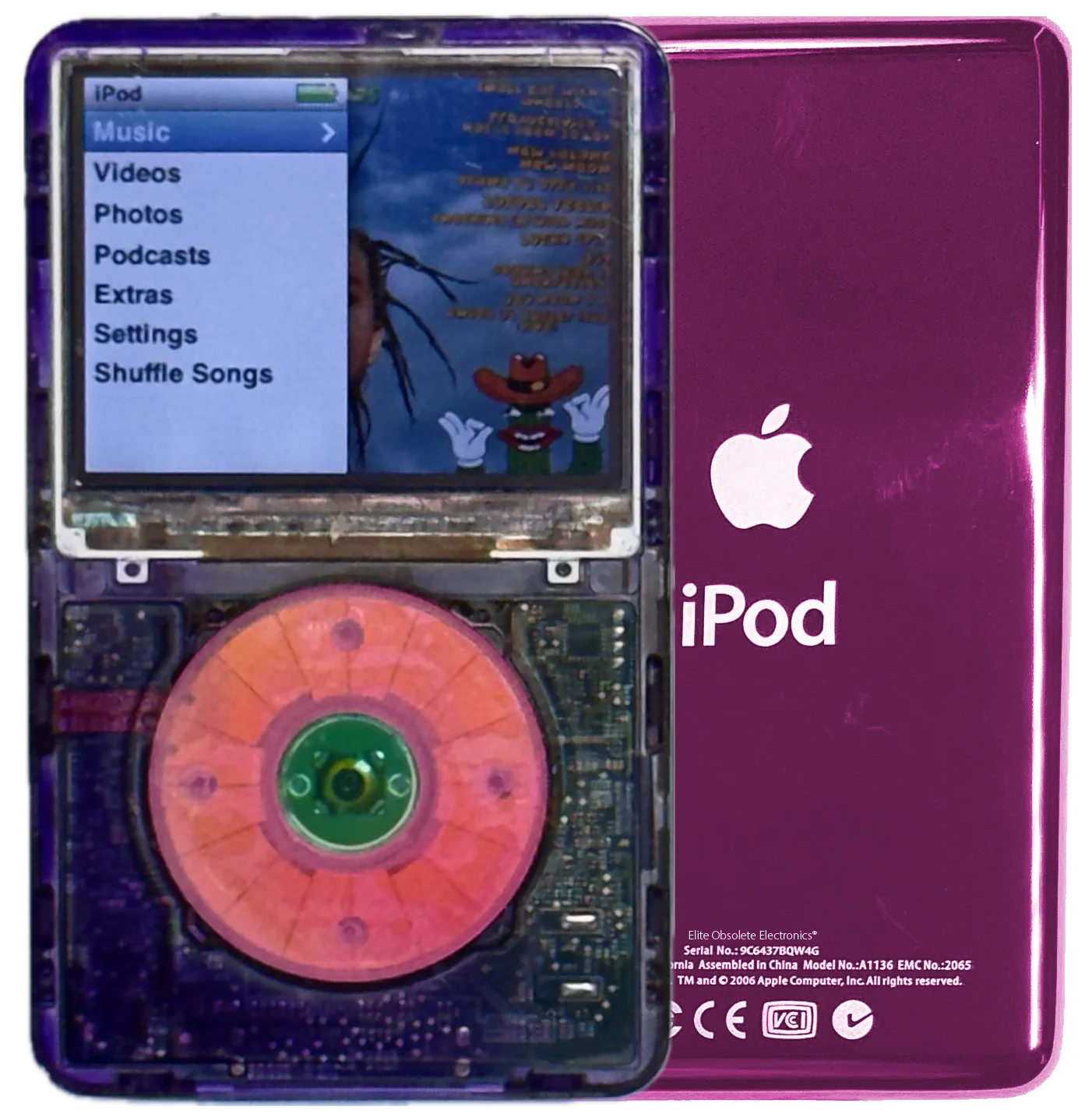 New Apple iPod Classic 6th & 7th Generation Atomic Purple Smoke / Atomic Bubblegum / Atomic Clover (Hyper Pink)