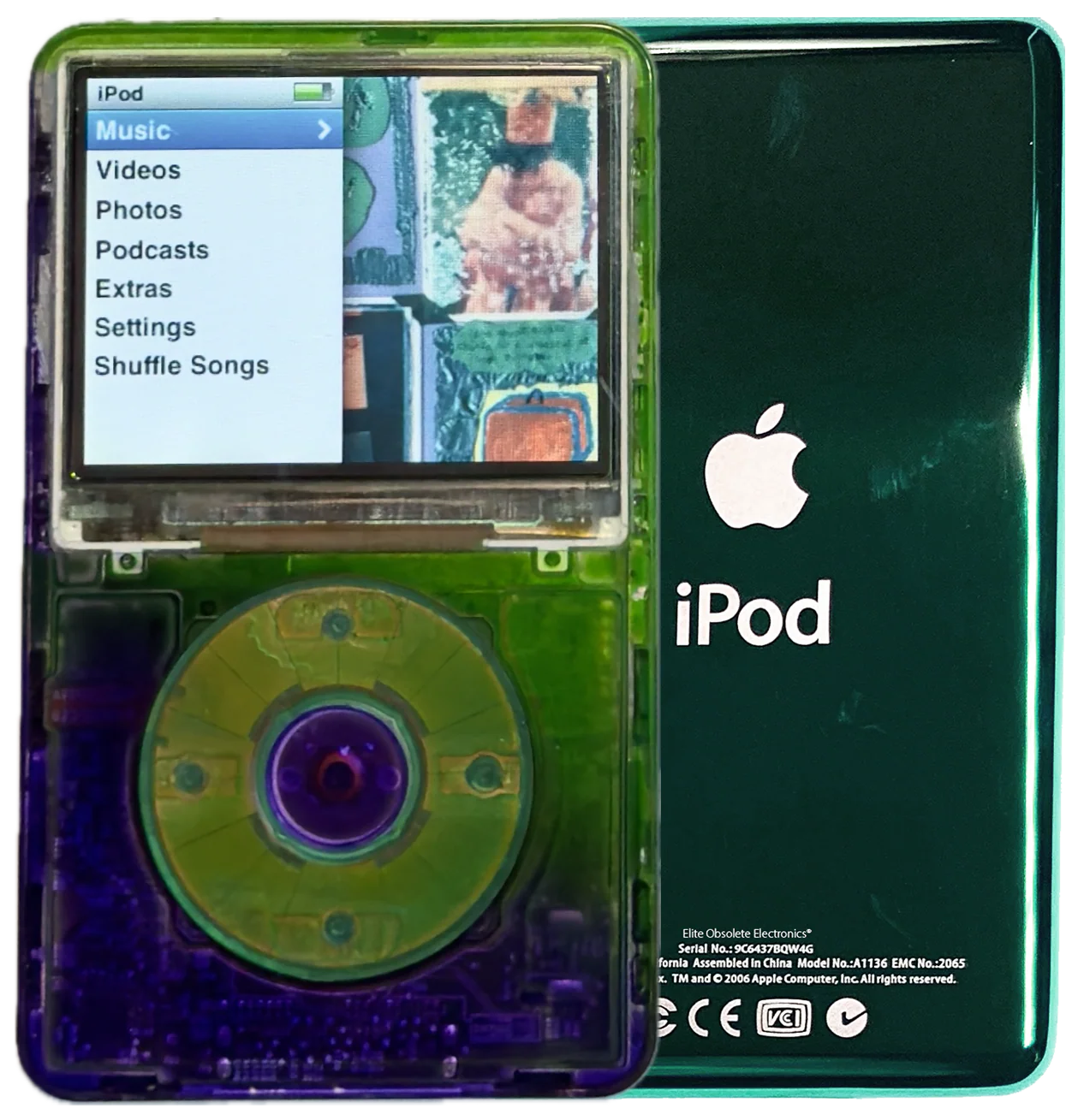 New Apple iPod Classic 6th & 7th Generation Atomic Sour Grape / Atomic Clover / Atomic Purple (Pine Green)