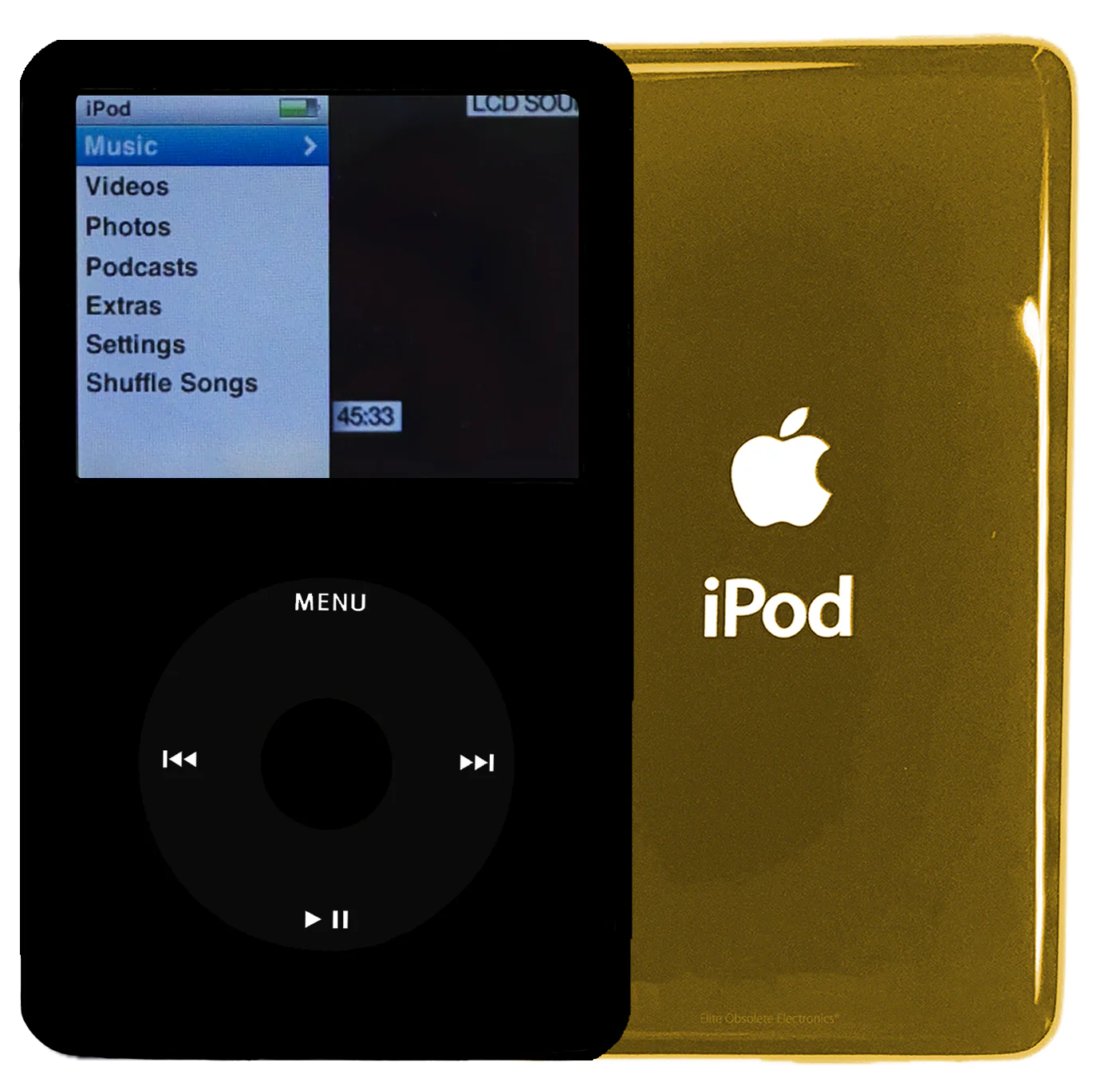 New Apple iPod Classic 6th & 7th Generation Black Metal / Black / Black Metal (Gold)