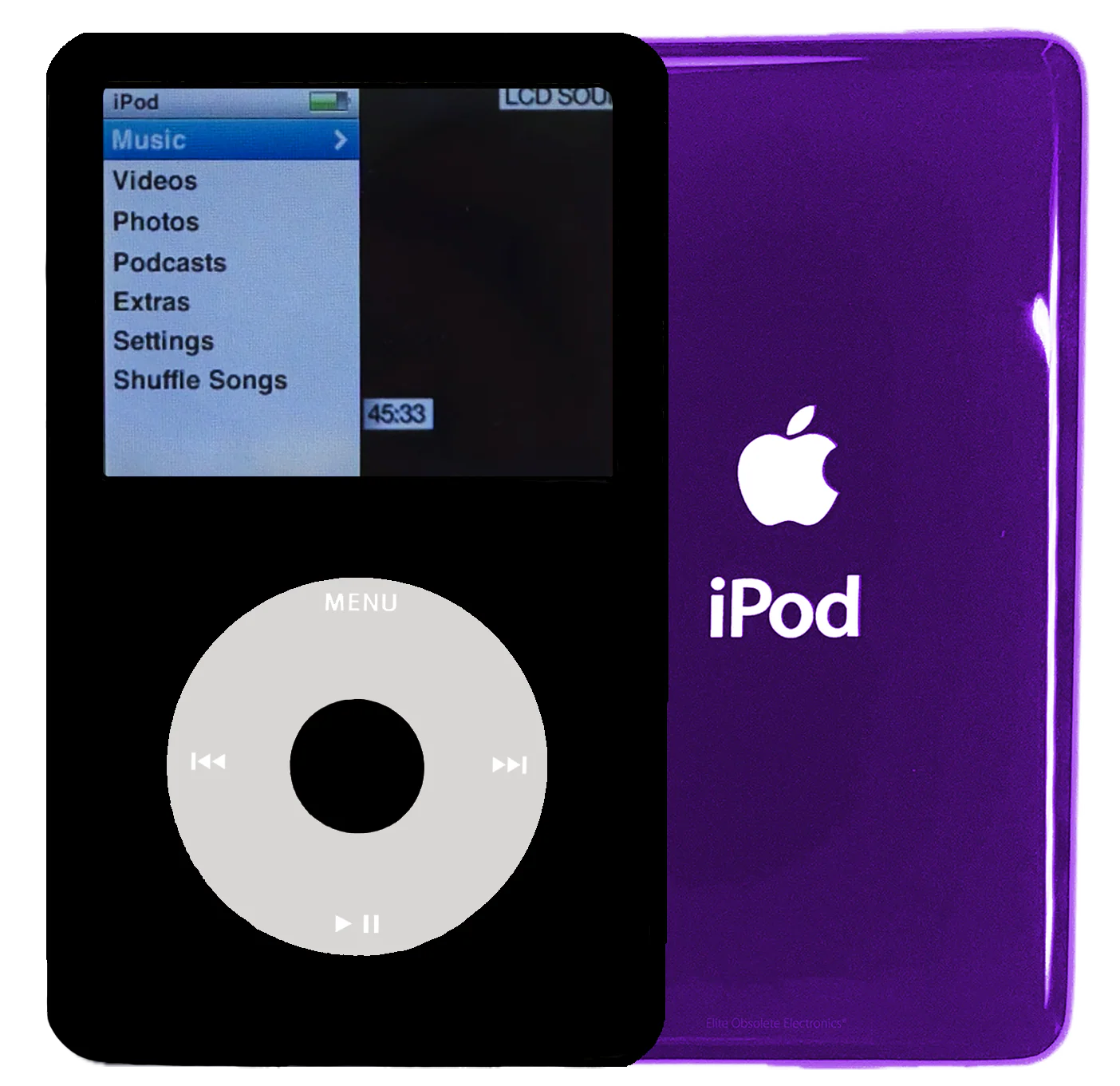 New Apple iPod Classic 6th & 7th Generation Black Metal / Grey / Black Metal (Midnight Purple)