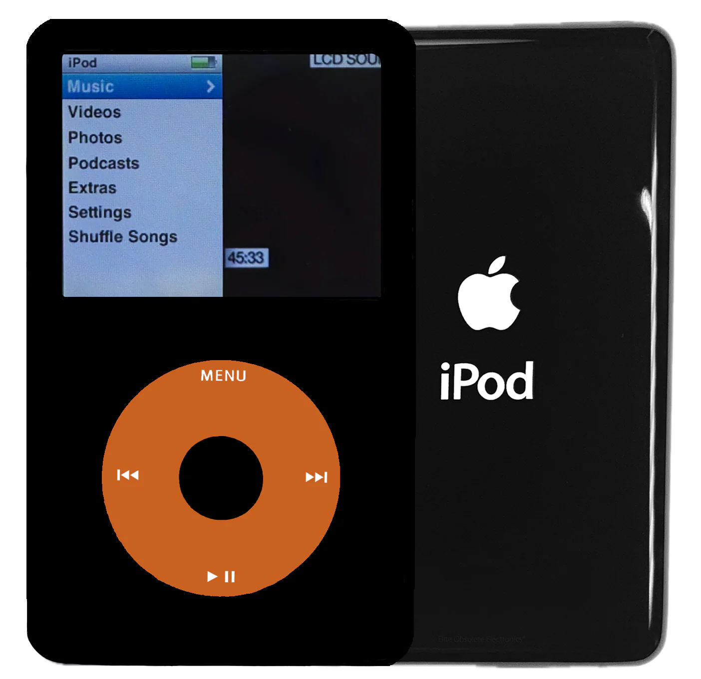 New Apple iPod Classic 6th & 7th Generation Black / Orange / Black (Black)