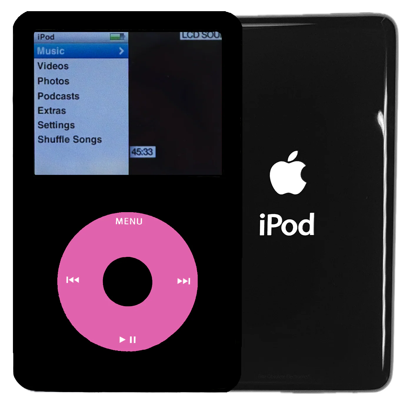 New Apple iPod Classic 6th & 7th Generation Black / Pink / Black (Black)