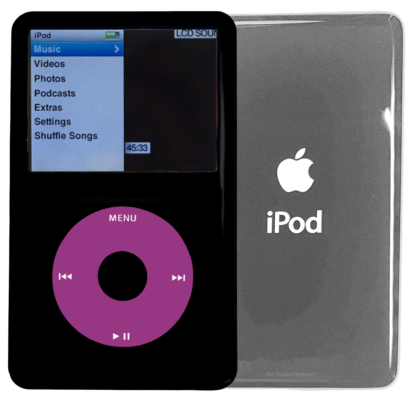 New Apple iPod Classic 6th & 7th Generation Black Plastic / Pink / Black Plastic (Silver)