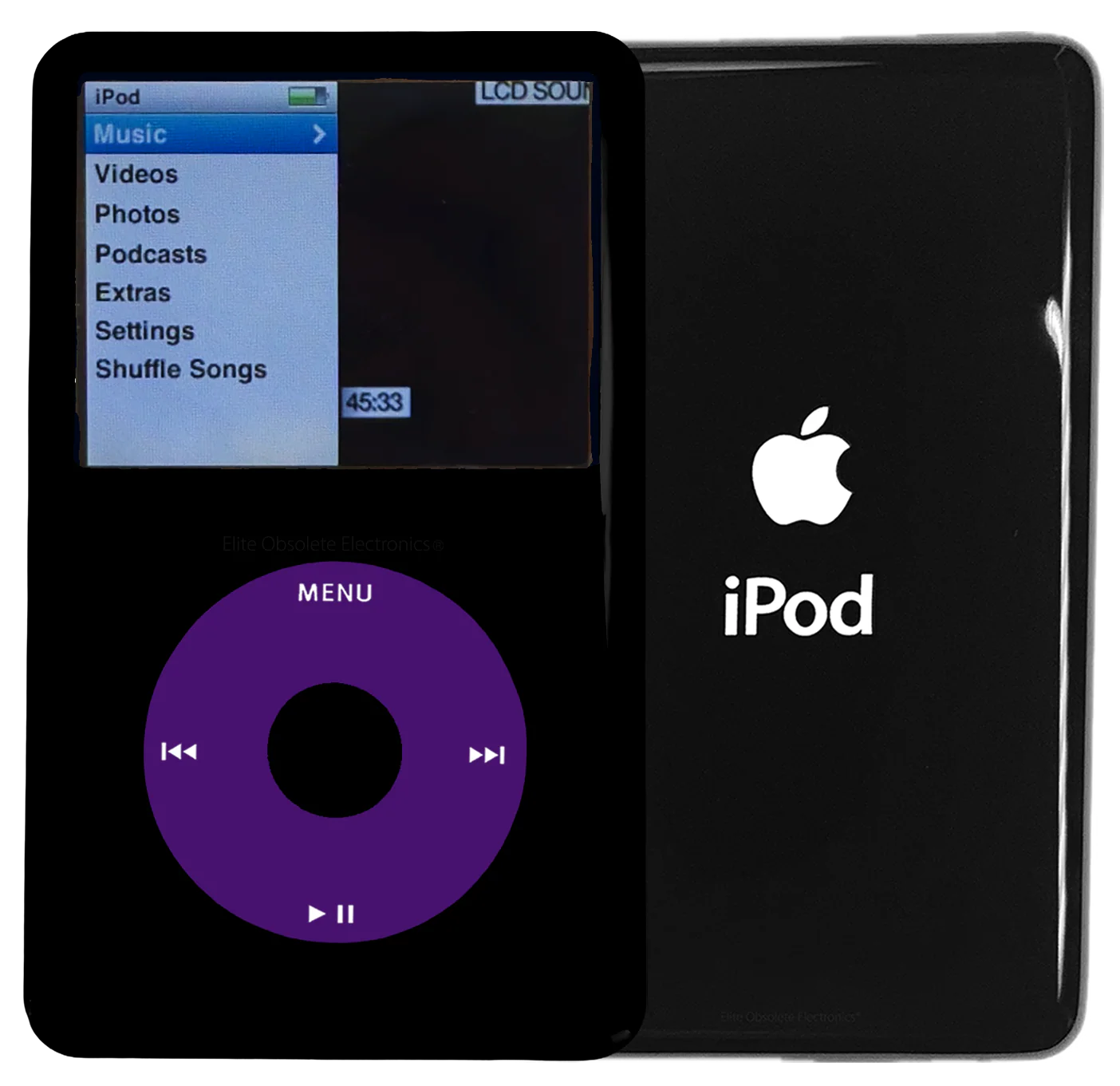 New Apple iPod Classic 6th & 7th Generation Black Plastic / Purple / Black Plastic (Black)