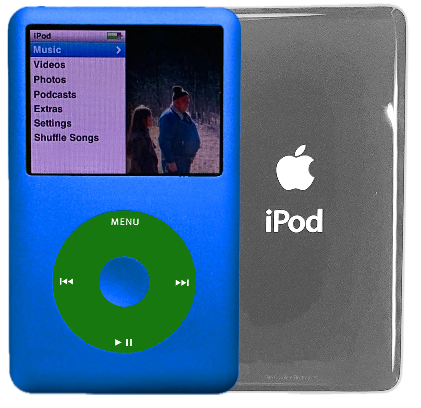 New Apple iPod Classic 6th & 7th Generation Blue / Green / Blue (Silver)