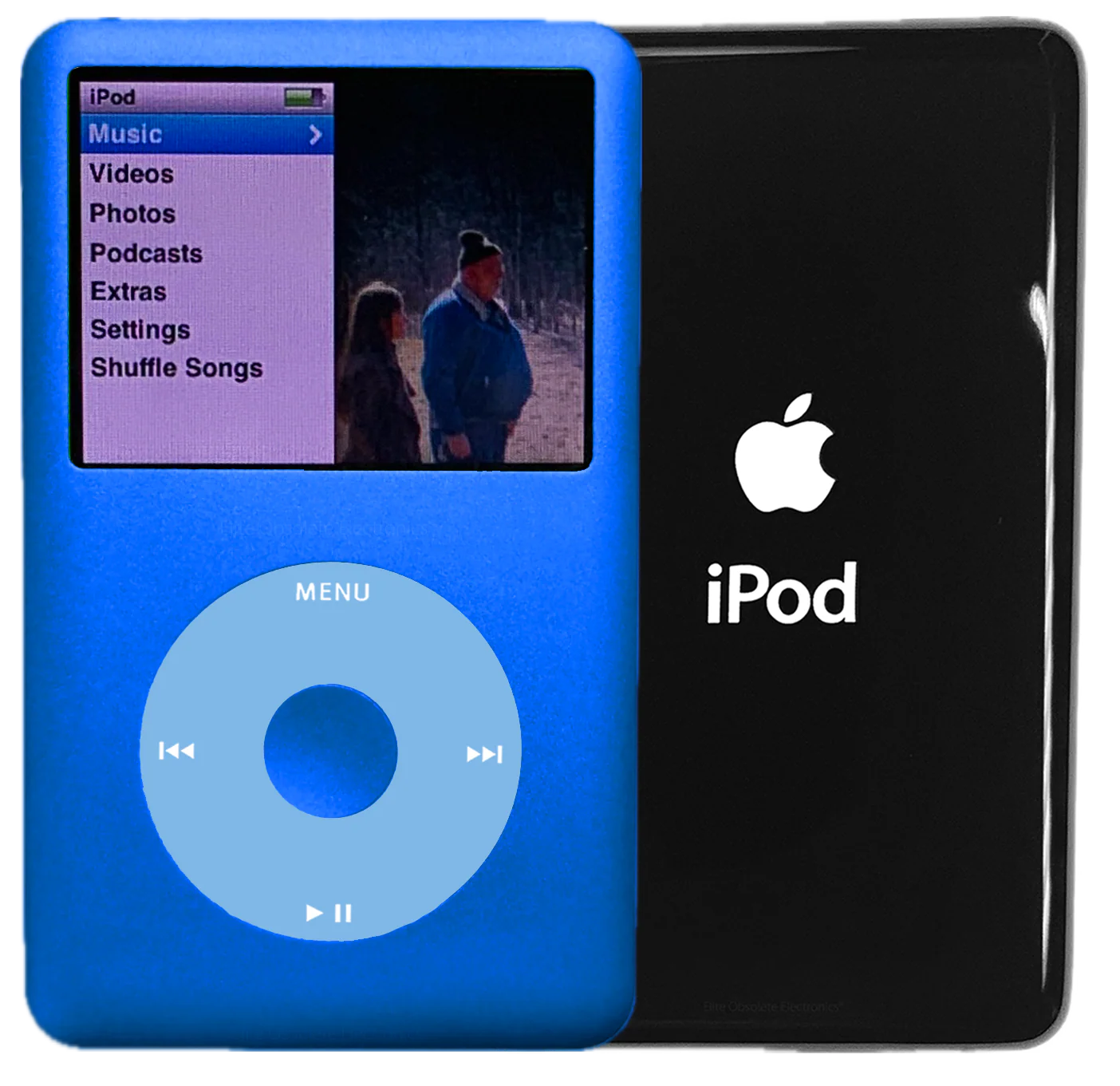 New Apple iPod Classic 6th & 7th Generation Blue Metal / Light Blue / Blue Metal (Black)