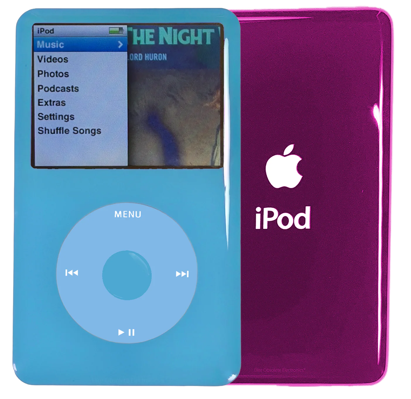New Apple iPod Classic 6th & 7th Generation Blue Light Plastic / Light Blue / Blue Light Plastic (Hyper Pink)