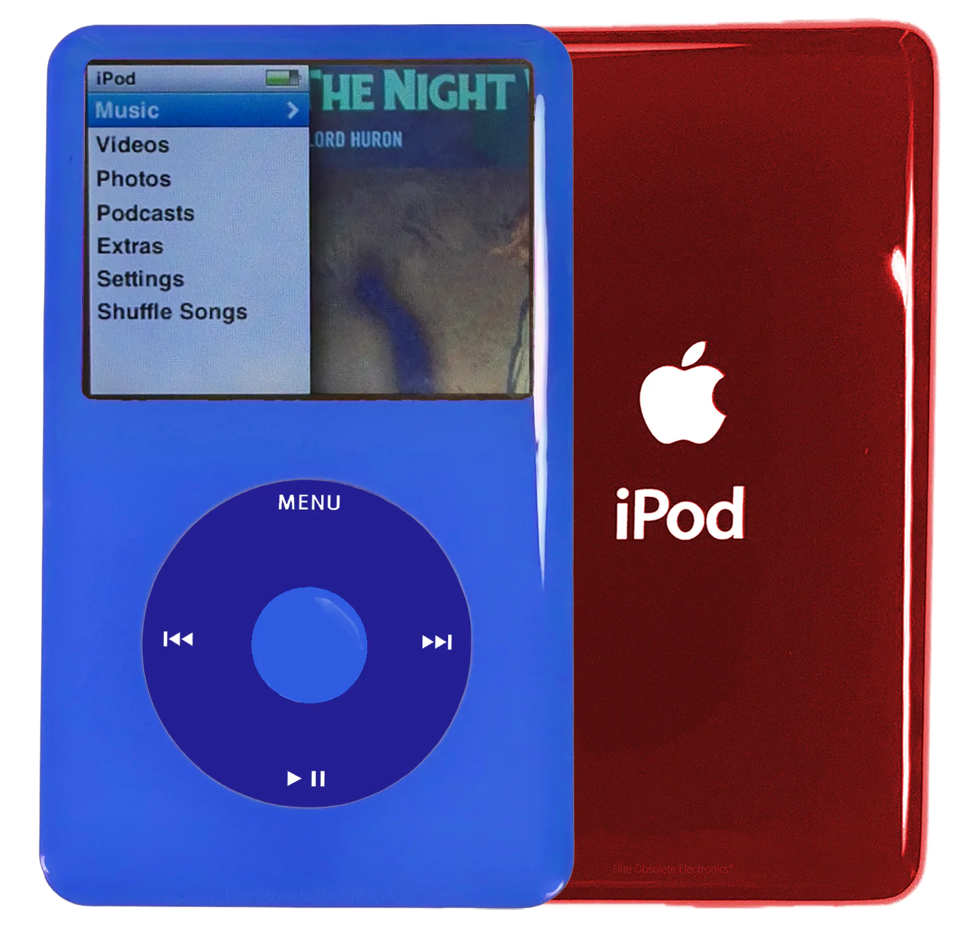 New Apple iPod Classic 6th & 7th Generation Blue Plastic / Blue / Blue Plastic (Sangria Red)
