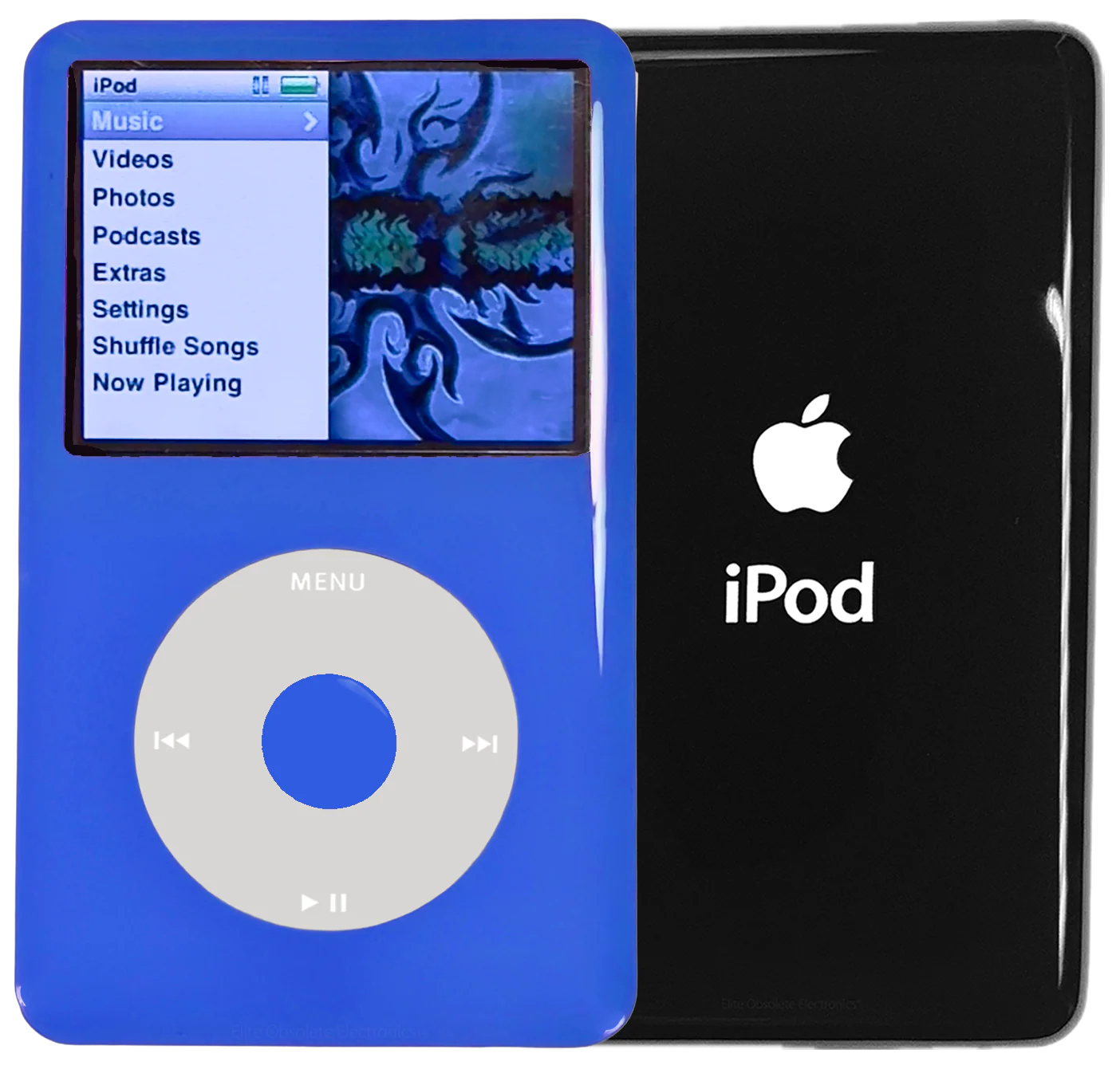 New Apple iPod Classic 6th & 7th Generation Blue Plastic / Grey / Blue Plastic (Black)