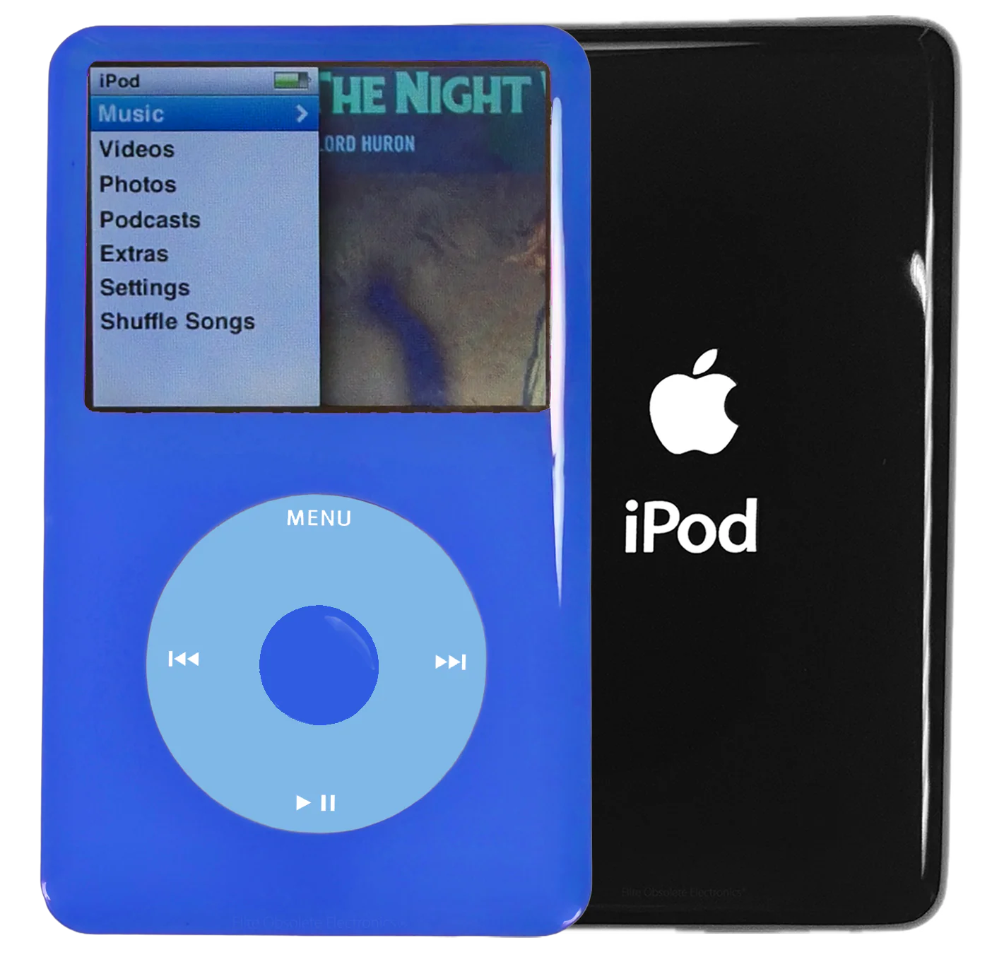 New Apple iPod Classic 6th & 7th Generation Blue Plastic / Light Blue / Blue Plastic (Black)