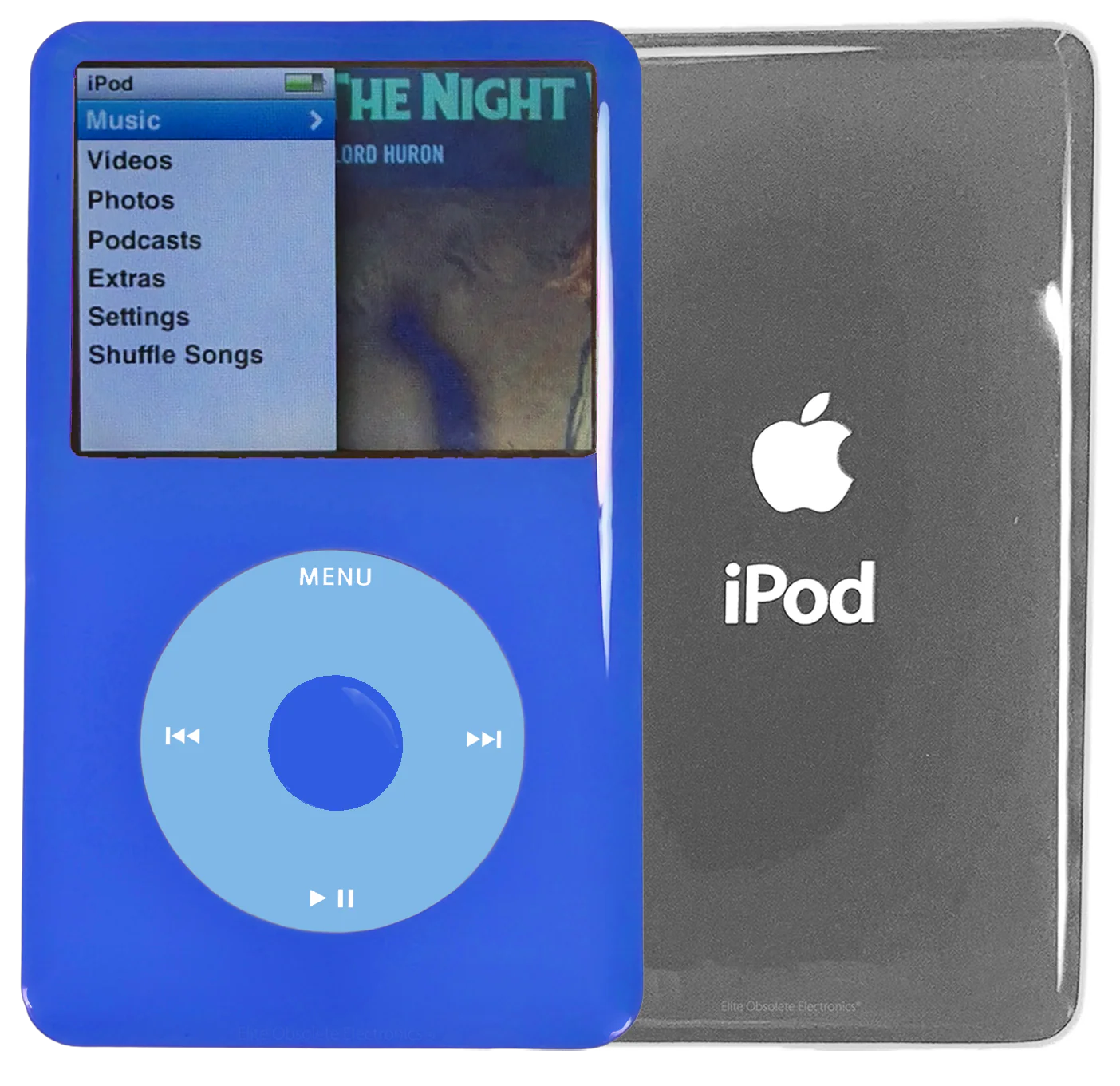 New Apple iPod Classic 6th & 7th Generation Blue Plastic / Light Blue / Blue Plastic (Silver)