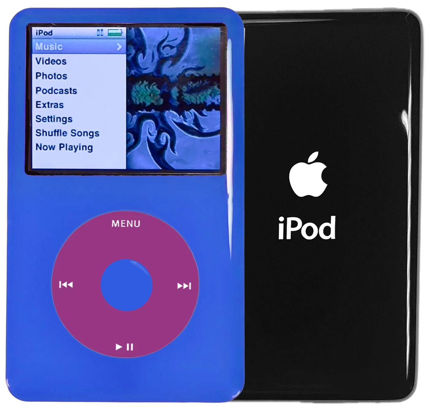 New Apple iPod Classic 6th & 7th Generation Blue Plastic / Pink / Blue Plastic (Black)