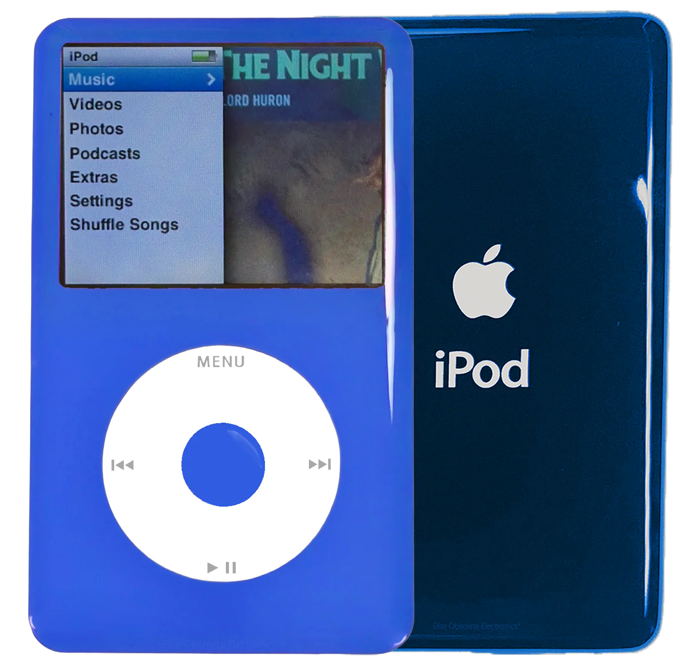New Apple iPod Classic 6th & 7th Generation Blue Plastic / White / Blue Plastic (Aqua)