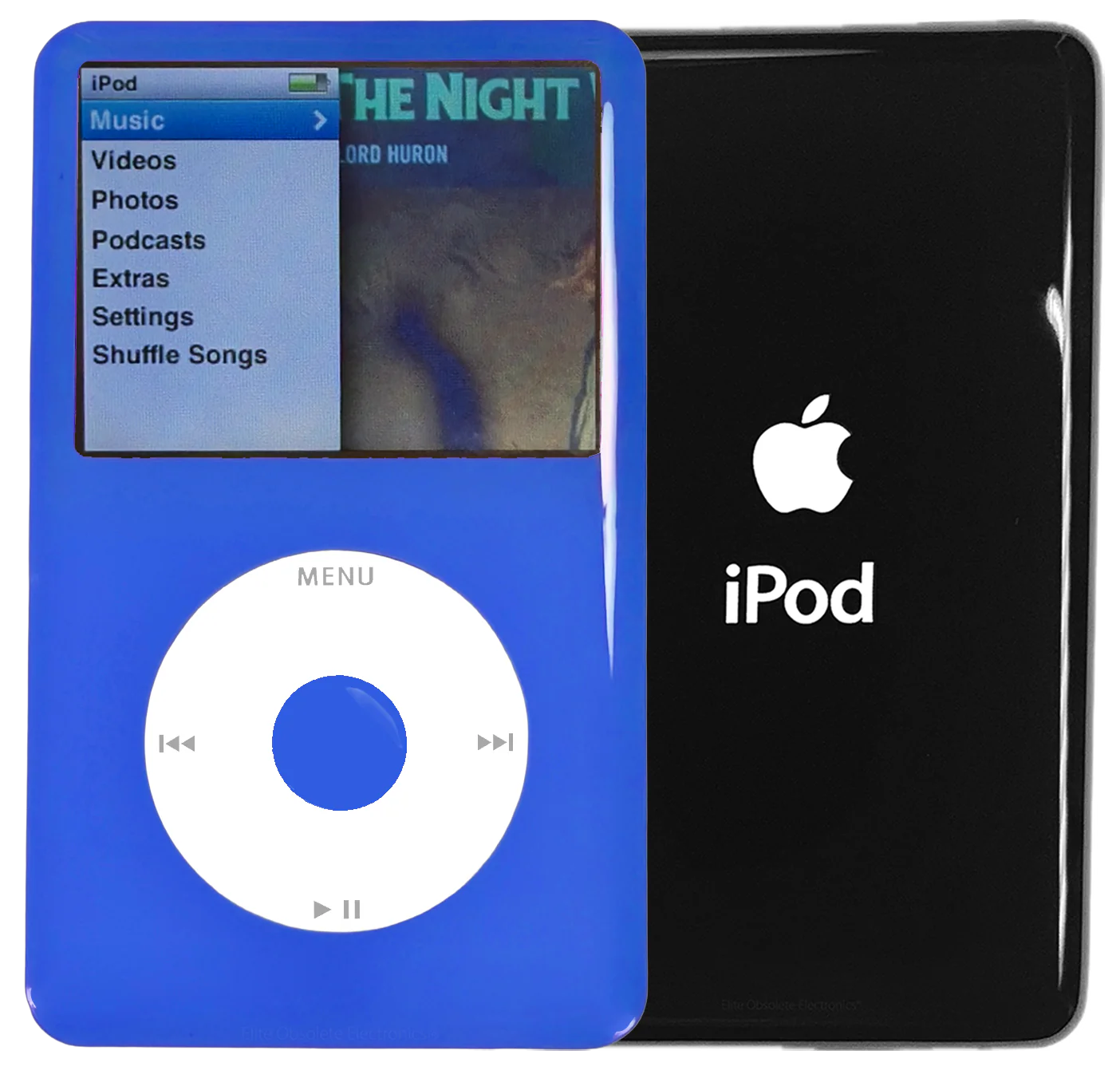 New Apple iPod Classic 6th & 7th Generation Blue Plastic / White / Blue Plastic (Black)