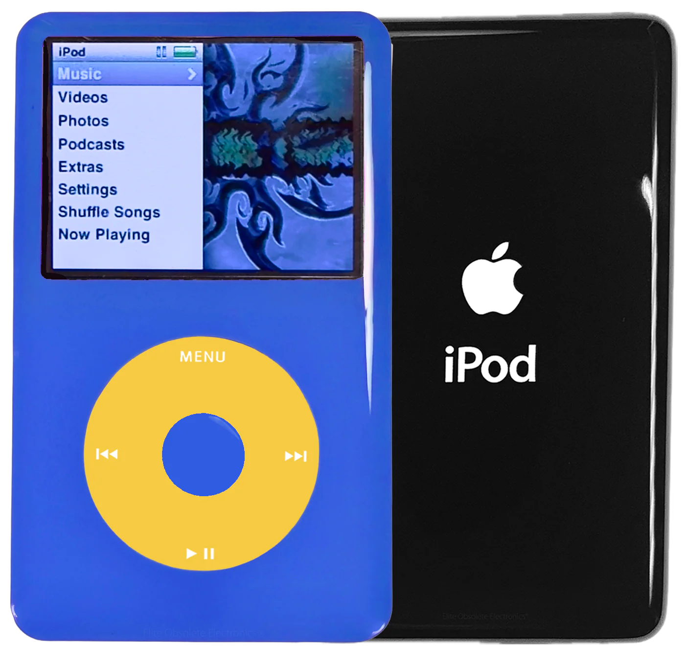 New Apple iPod Classic 6th & 7th Generation Blue Plastic / Yellow / Blue Plastic (Black)